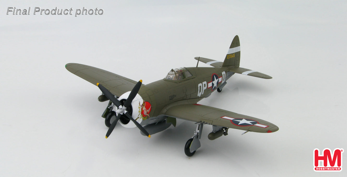 HOBBY MASTER REPUBLIC P-47D THUNDERBOLT USAAF 4TH FG 334TH FS #42-7945 "MISS PLAINFIELD"