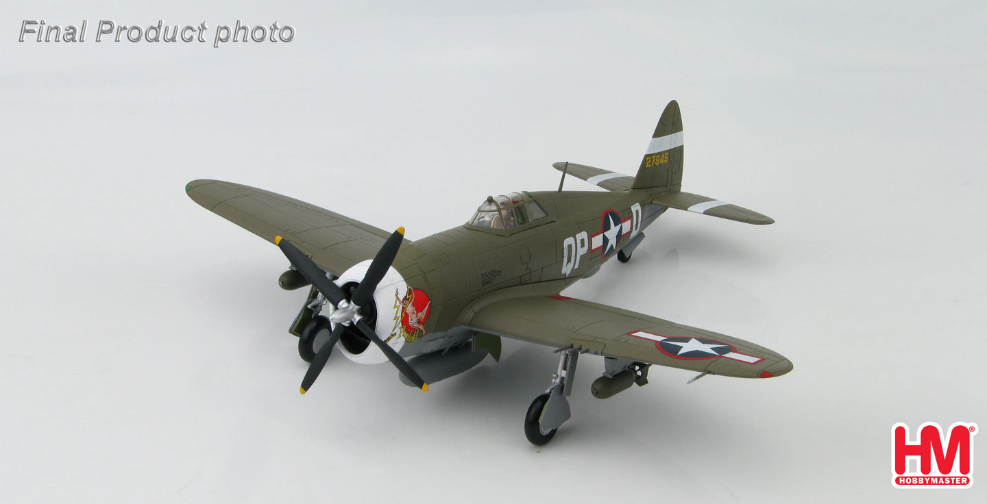 HOBBY MASTER REPUBLIC P-47D THUNDERBOLT USAAF 4TH FG 334TH FS #42-7945 "MISS PLAINFIELD"