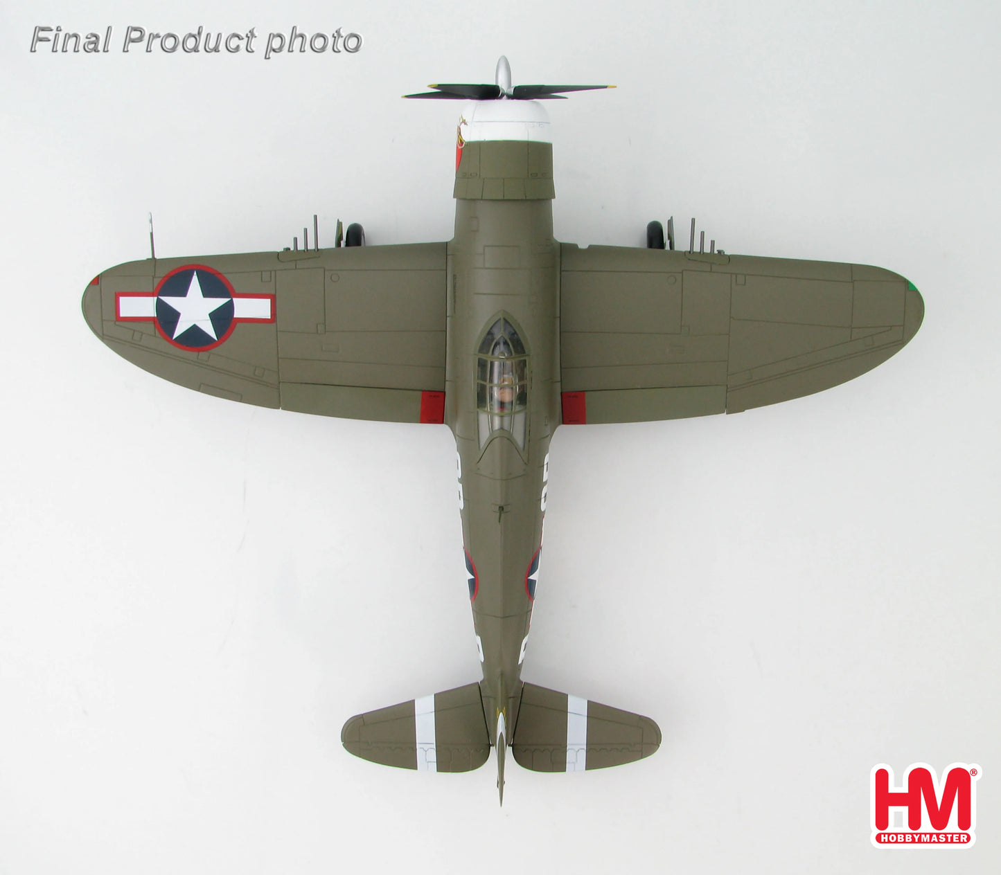 HOBBY MASTER REPUBLIC P-47D THUNDERBOLT USAAF 4TH FG 334TH FS #42-7945 "MISS PLAINFIELD"