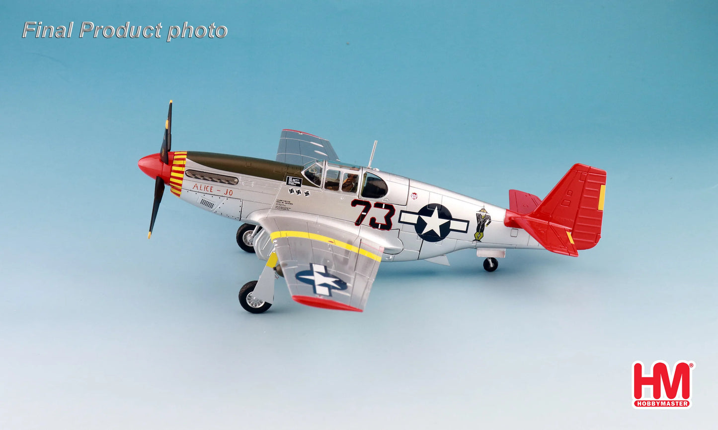 HOBBY MASTER HA8517 P-51C "ALICE-JO" FLOWN BY PILOT CAPT. WENDELL PRUITT 302ND FS RAMITELLI ITALY 1944