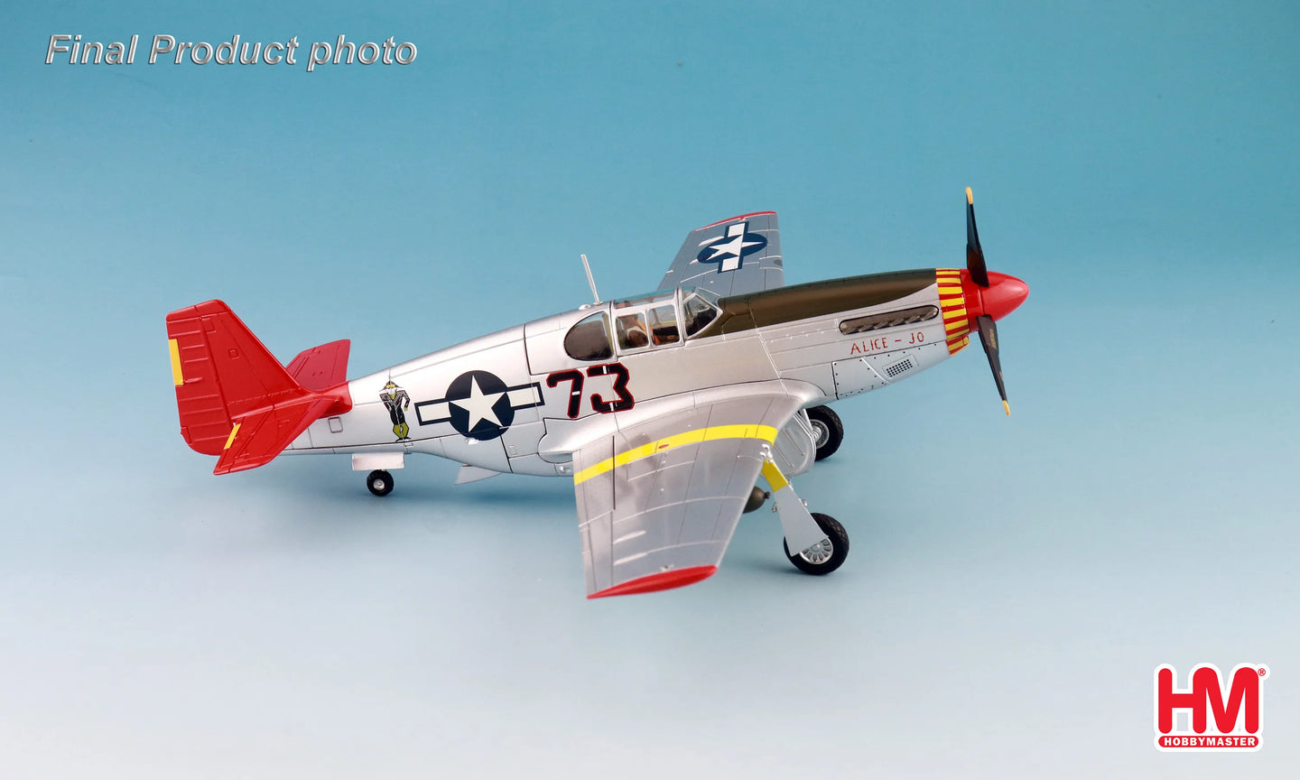 HOBBY MASTER HA8517 P-51C "ALICE-JO" FLOWN BY PILOT CAPT. WENDELL PRUITT 302ND FS RAMITELLI ITALY 1944