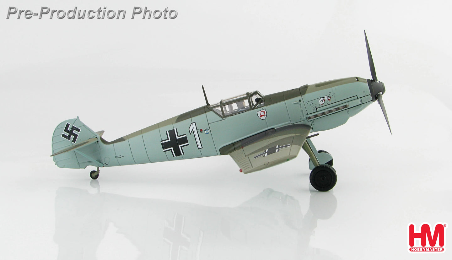HOBBY MASTER BF 109E LUFTWAFFE WHITE 1 OTTO BERTRAM 1940