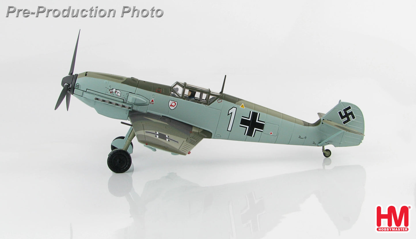 HOBBY MASTER BF 109E LUFTWAFFE WHITE 1 OTTO BERTRAM 1940