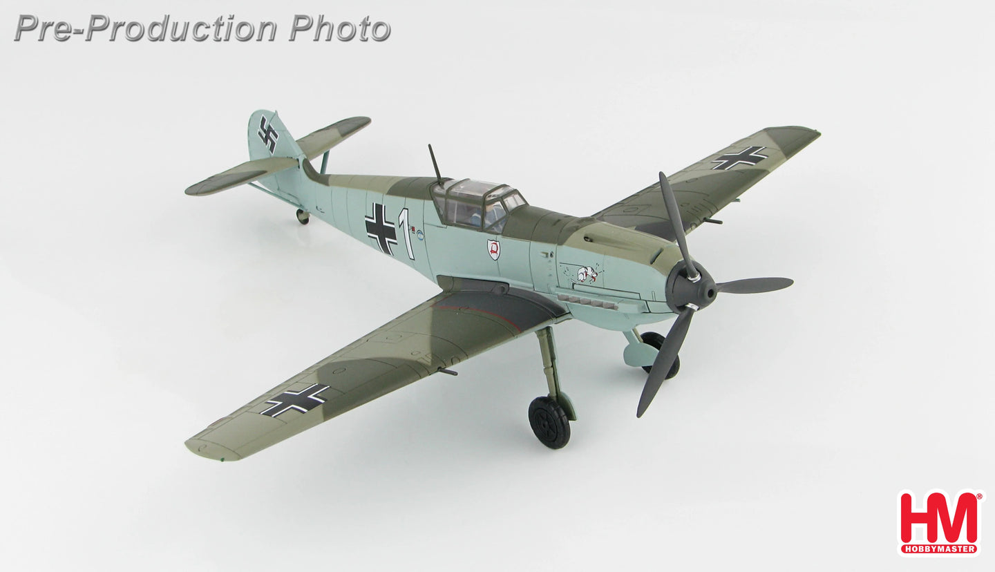 HOBBY MASTER BF 109E LUFTWAFFE WHITE 1 OTTO BERTRAM 1940