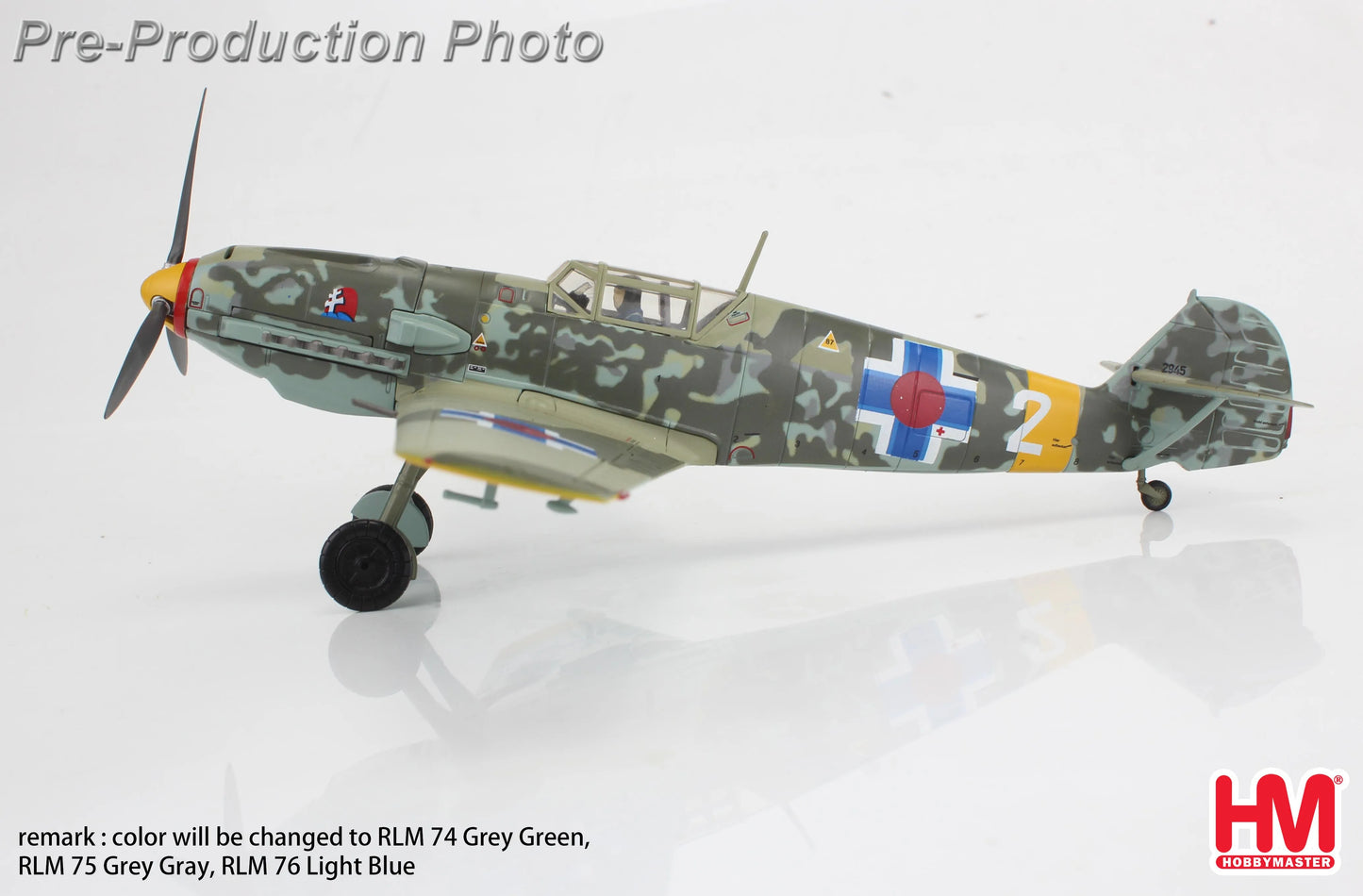 HOBBY MASTER BF 109E-3 JAN "REZNAK WHITE2" 13(SLOW)/JG 52 KRASNODAR JANUARY 1943