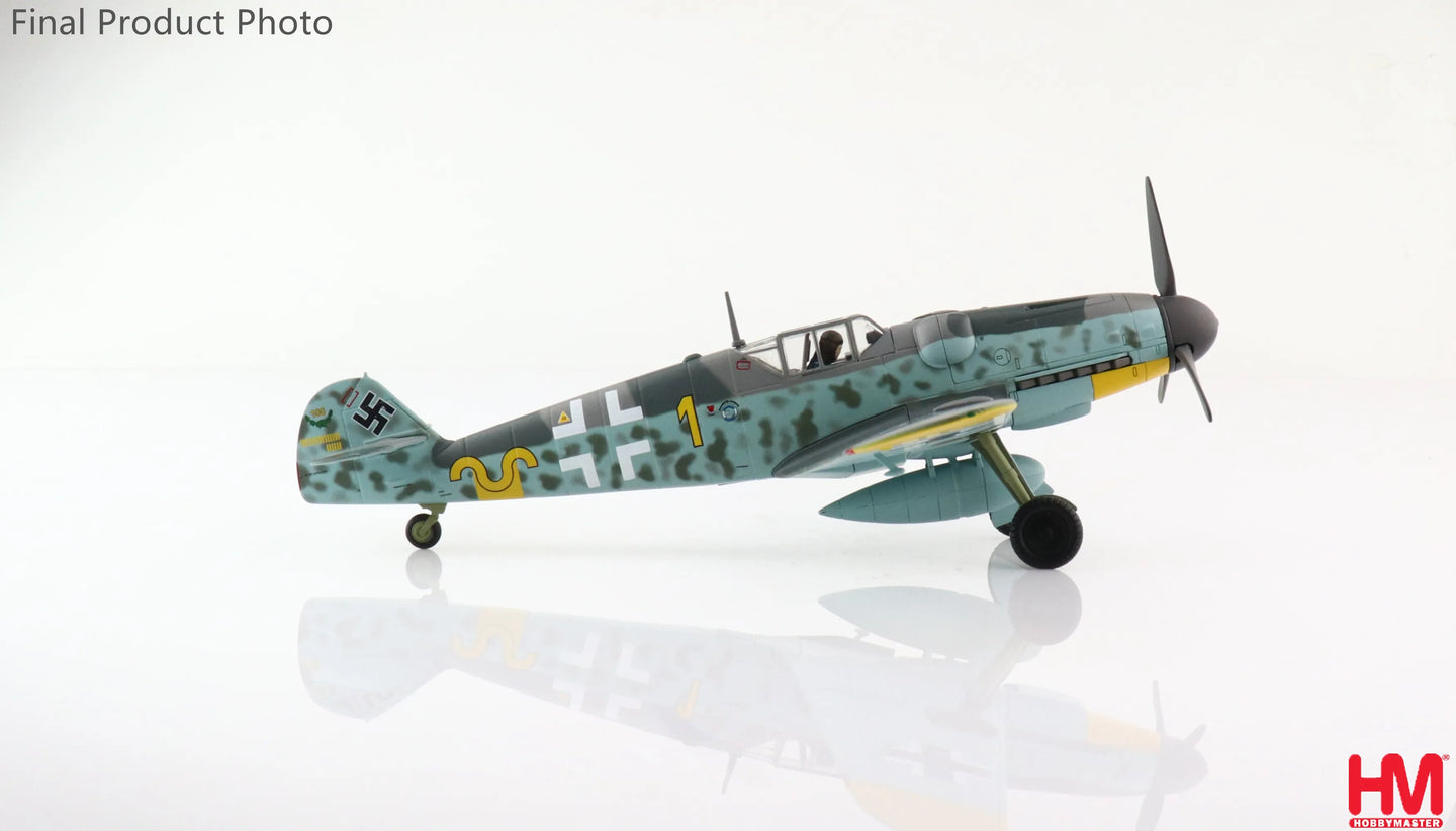 HOBBY MASTER BF 109G-6 ERICH HARTMANN YELLOW 1