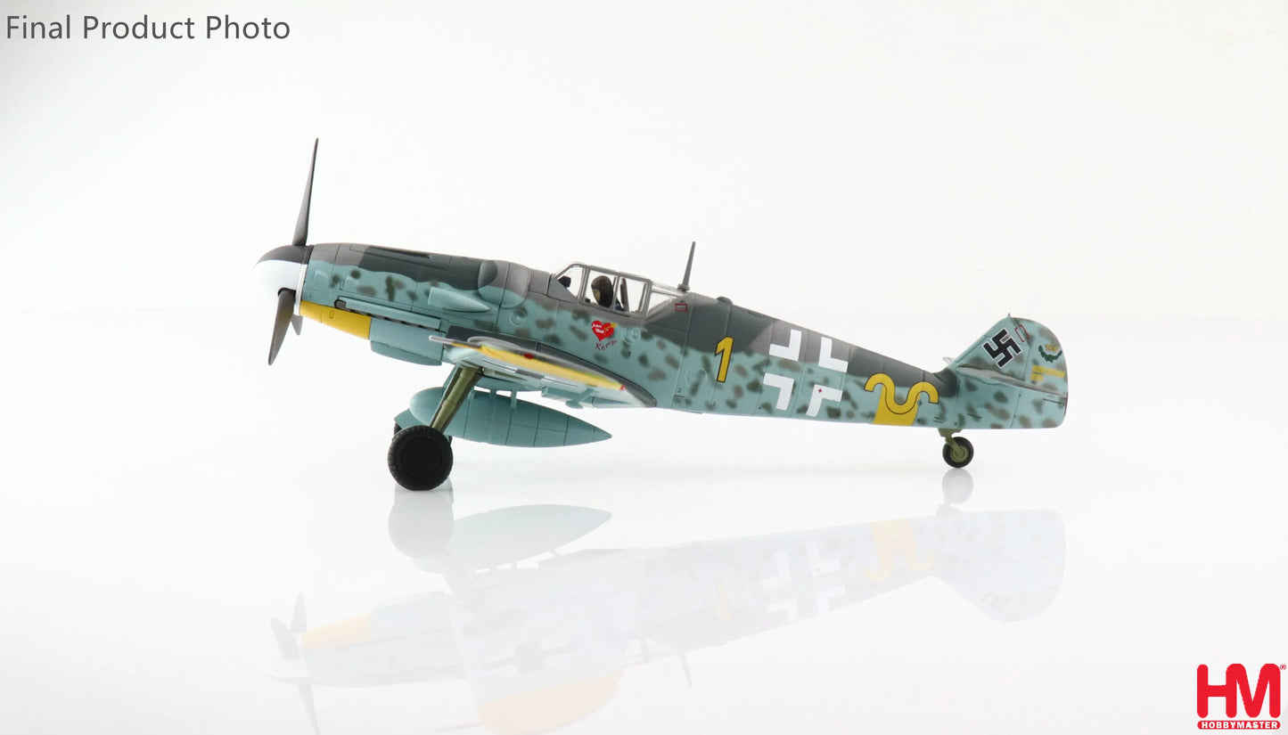HOBBY MASTER BF 109G-6 ERICH HARTMANN YELLOW 1