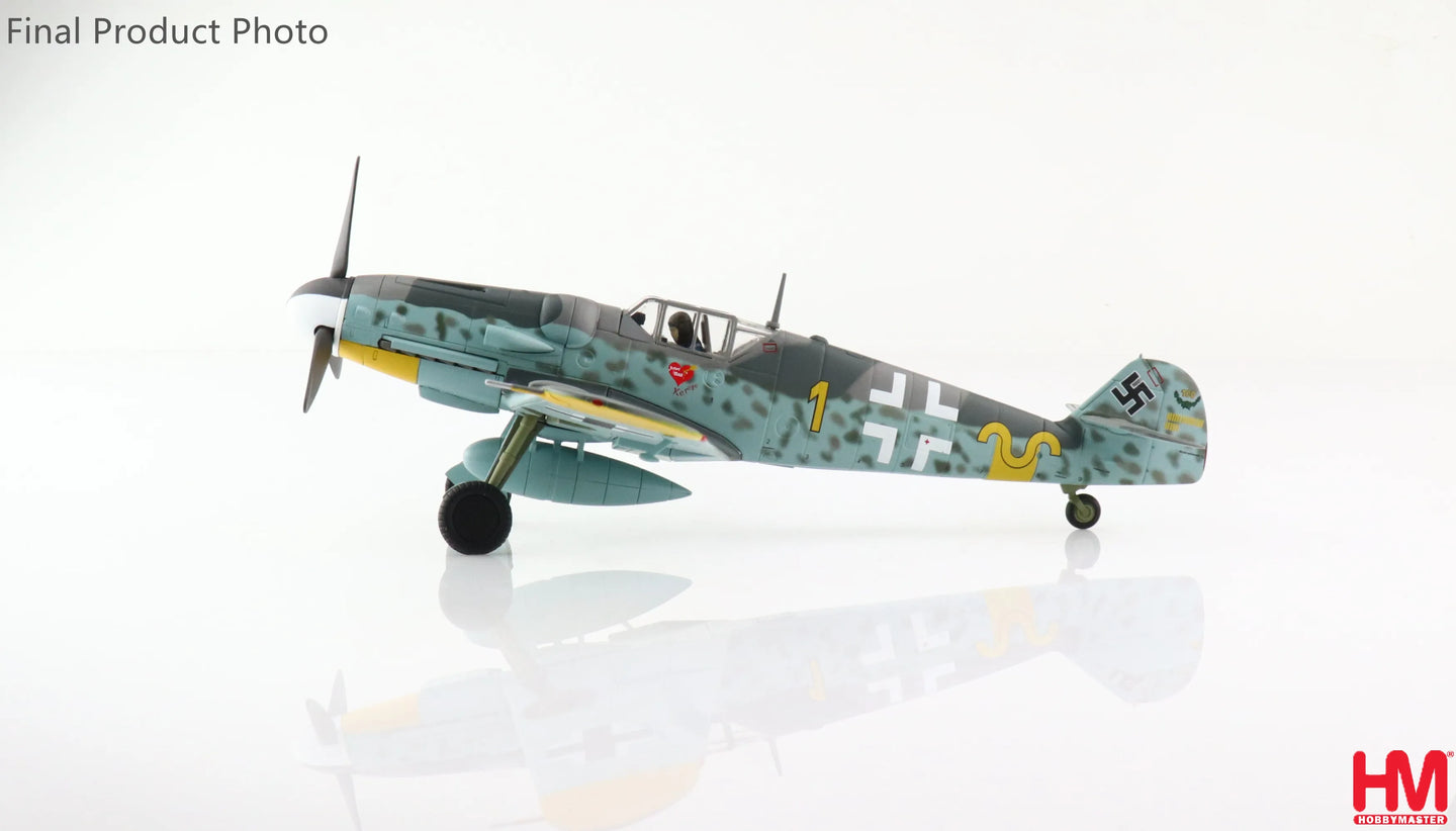 HOBBY MASTER BF 109G-6 ERICH HARTMANN YELLOW 1