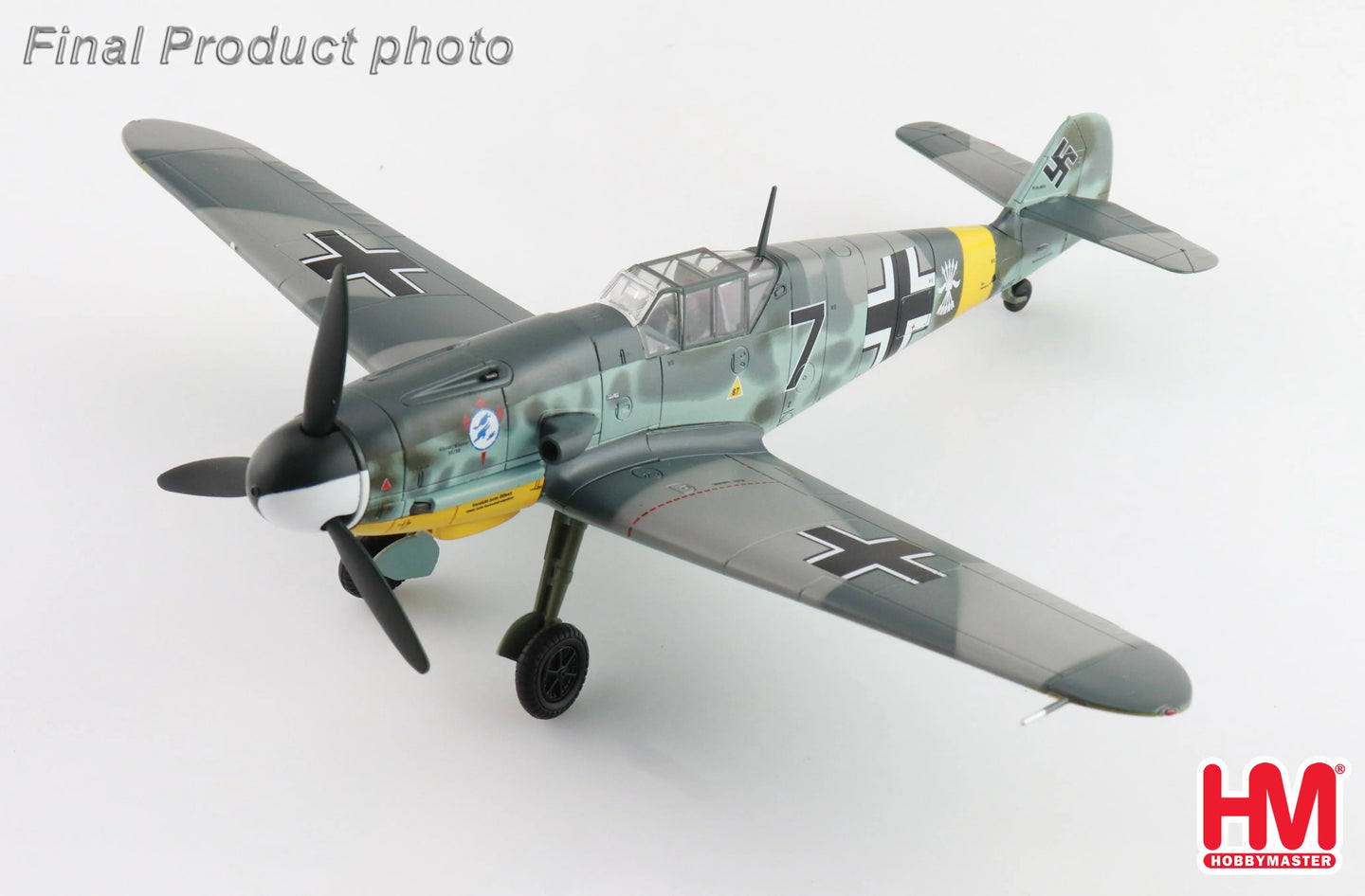 HOBBY MASTER BF 109F-2 BLACK 7 2 ESCUADRILLA AZULM RUSSIA "CABO MECANICO ZARO" 1942