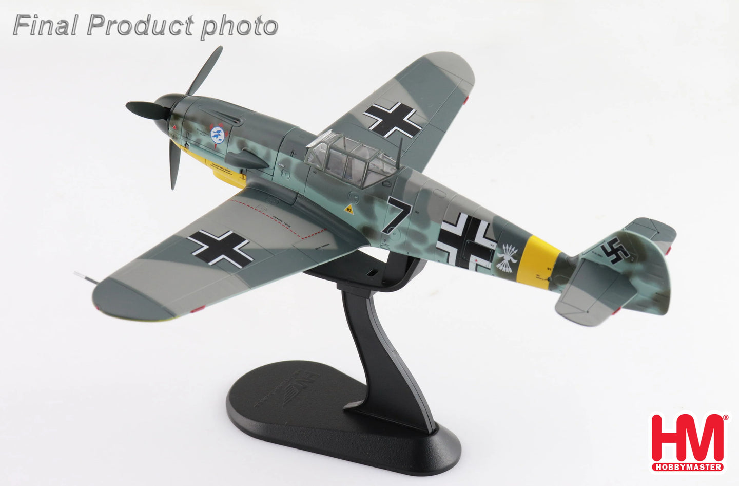 HOBBY MASTER BF 109F-2 BLACK 7 2 ESCUADRILLA AZULM RUSSIA "CABO MECANICO ZARO" 1942