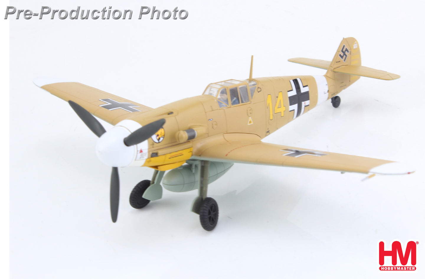 HOBBY MASTER BF 109F-4 "MARSEILLE" YELLOW 14 3/JG27 EGYPT SEPT. 1942