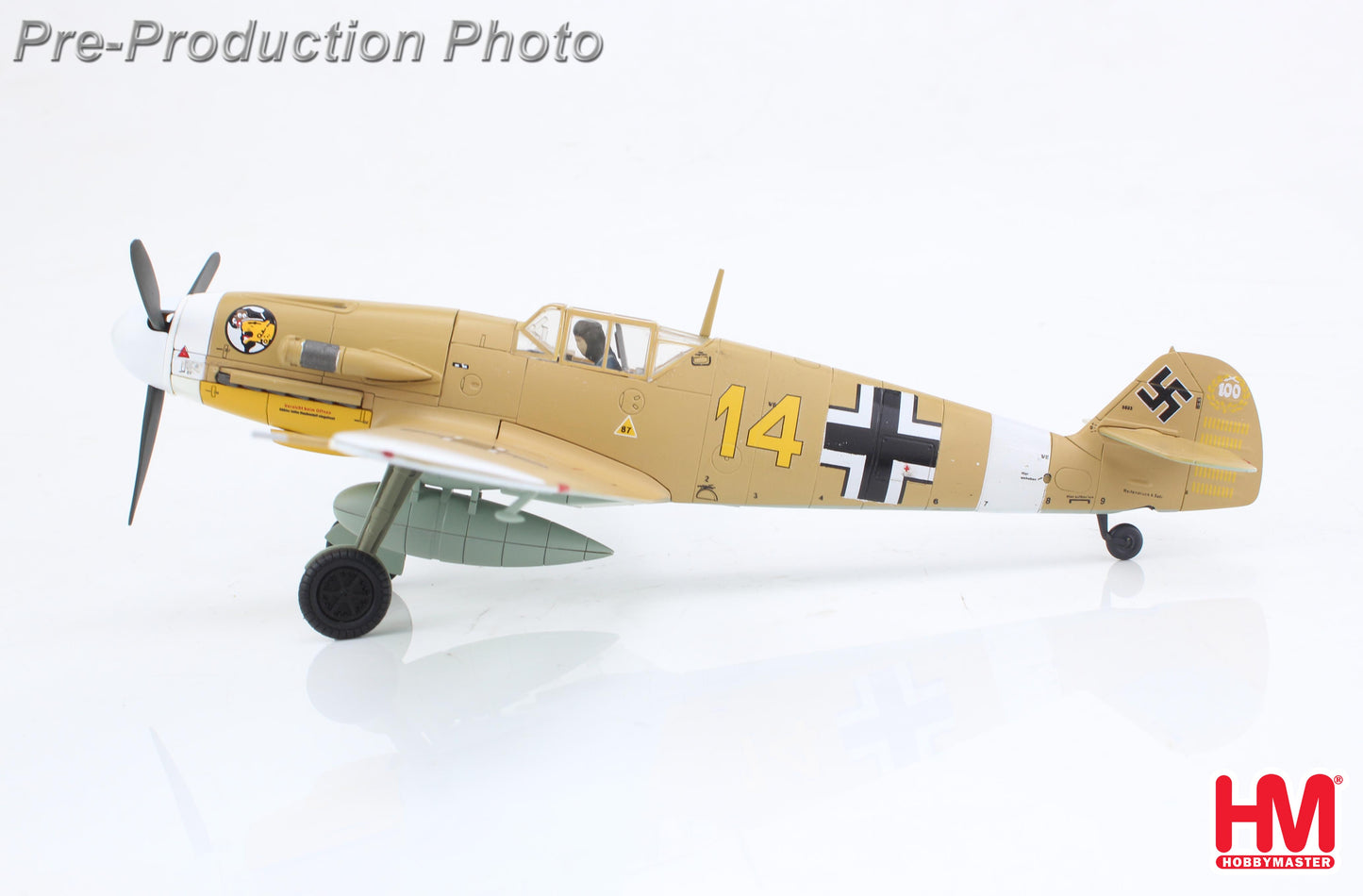 HOBBY MASTER BF 109F-4 "MARSEILLE" YELLOW 14 3/JG27 EGYPT SEPT. 1942