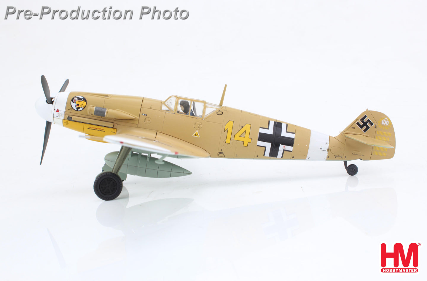 HOBBY MASTER BF 109F-4 "MARSEILLE" YELLOW 14 3/JG27 EGYPT SEPT. 1942