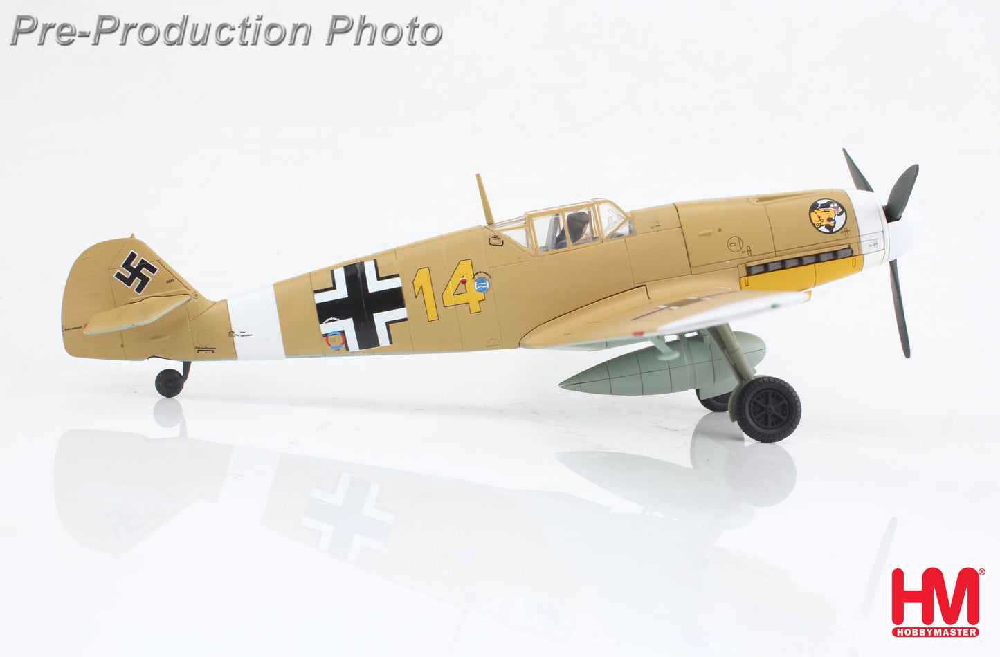 HOBBY MASTER BF 109F-4 "MARSEILLE" YELLOW 14 3/JG27 EGYPT SEPT. 1942