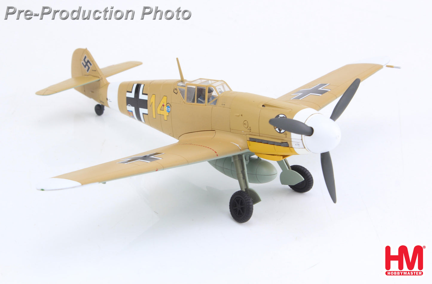 HOBBY MASTER BF 109F-4 "MARSEILLE" YELLOW 14 3/JG27 EGYPT SEPT. 1942