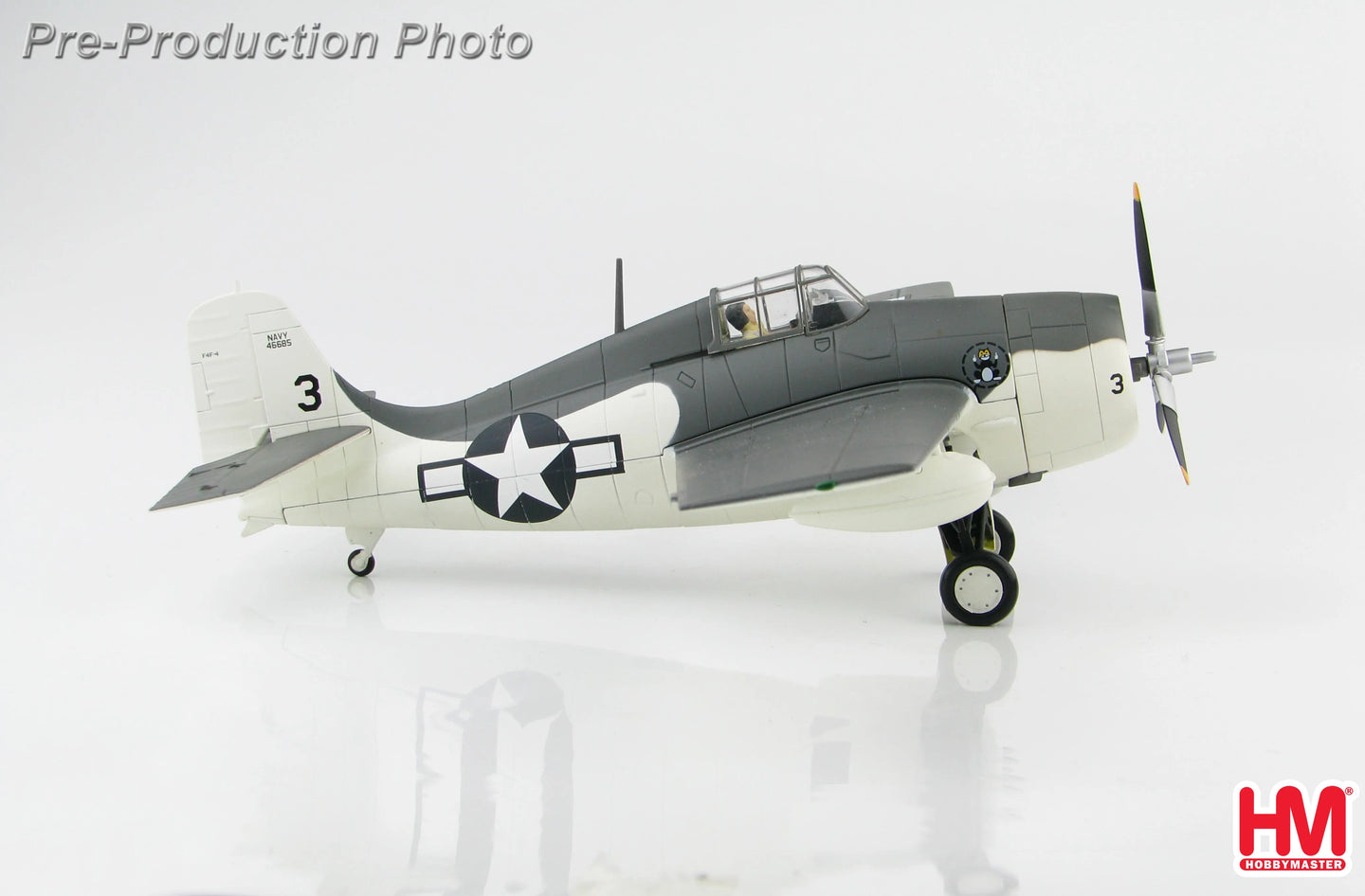 HOBBY MASTER GRUMMAN F4F-4 WILDCAT 46685 VC-12 USS CORE
