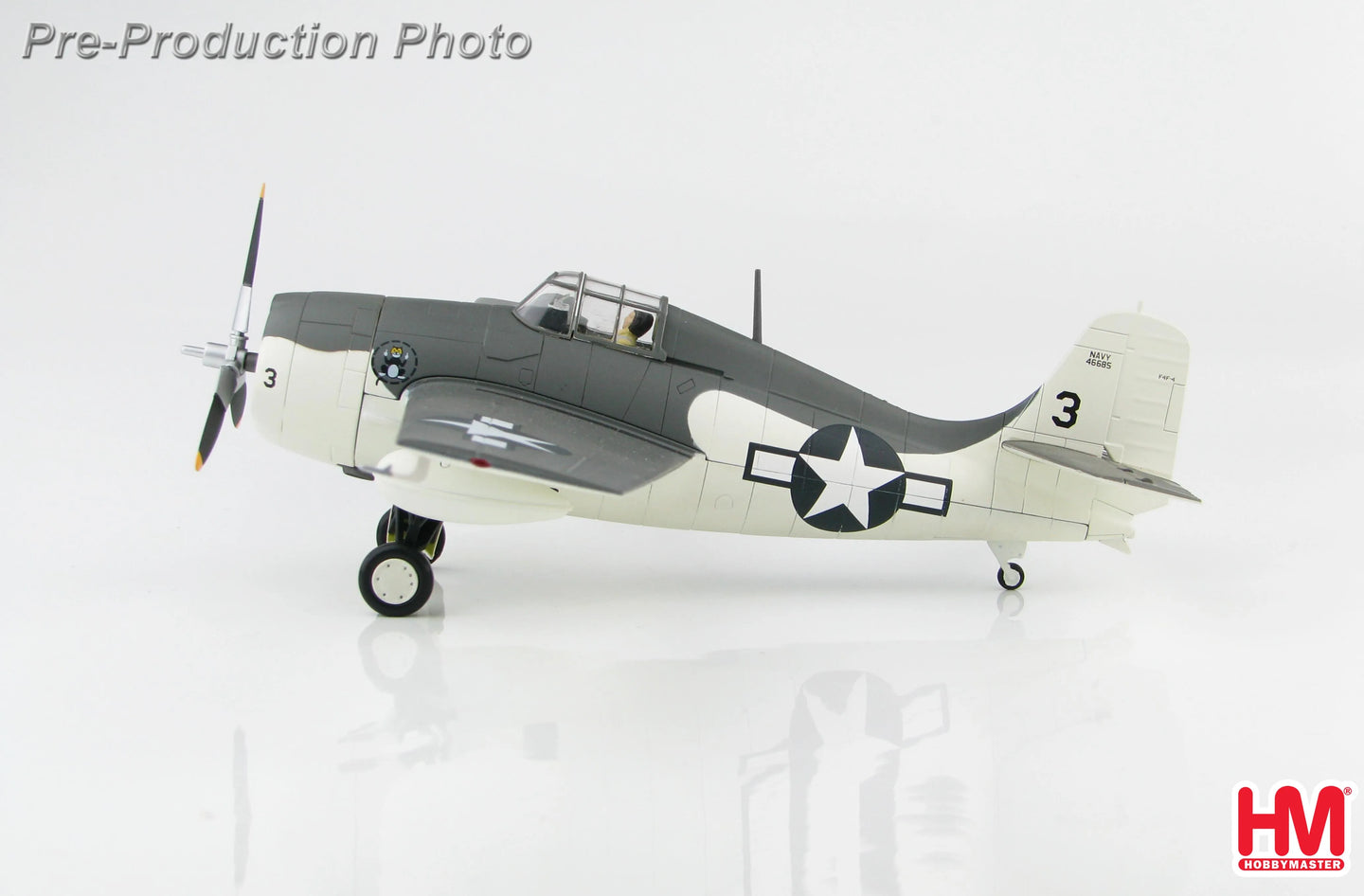 HOBBY MASTER GRUMMAN F4F-4 WILDCAT 46685 VC-12 USS CORE