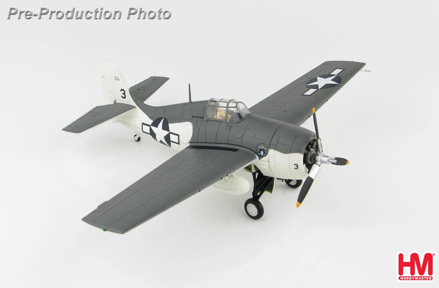 HOBBY MASTER GRUMMAN F4F-4 WILDCAT 46685 VC-12 USS CORE