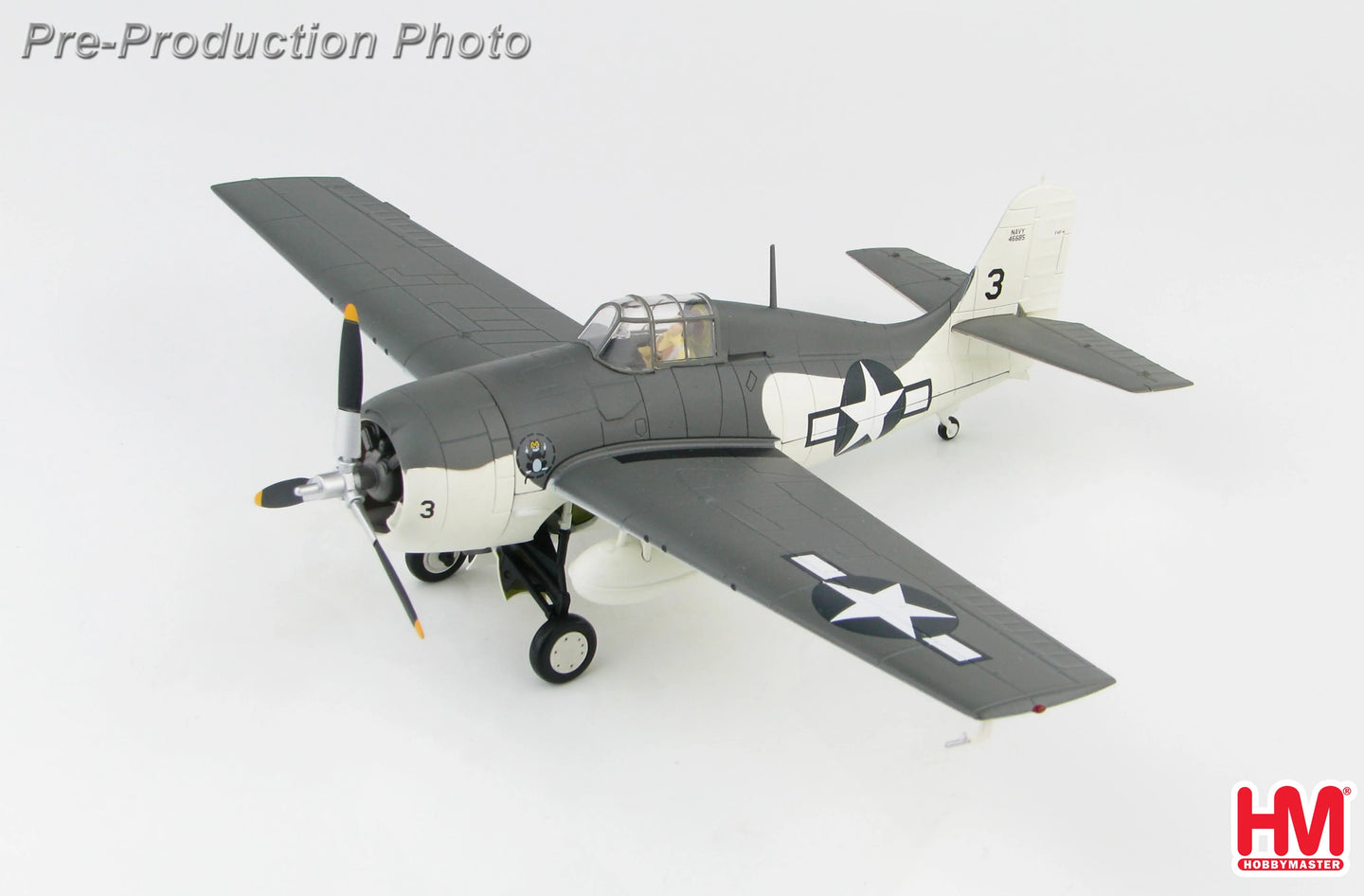 HOBBY MASTER GRUMMAN F4F-4 WILDCAT 46685 VC-12 USS CORE