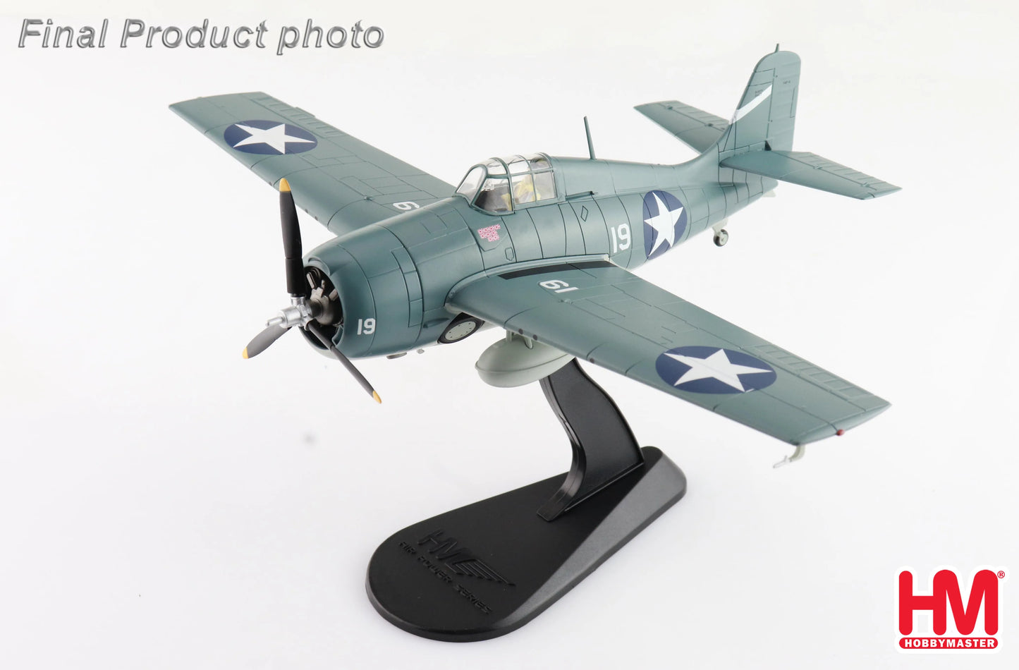 HOBBY MASTER F4F-4 "BATTLE OF SANTA CRUZ" WHITE 19 LT. SWEDE VEJTASA VF-10