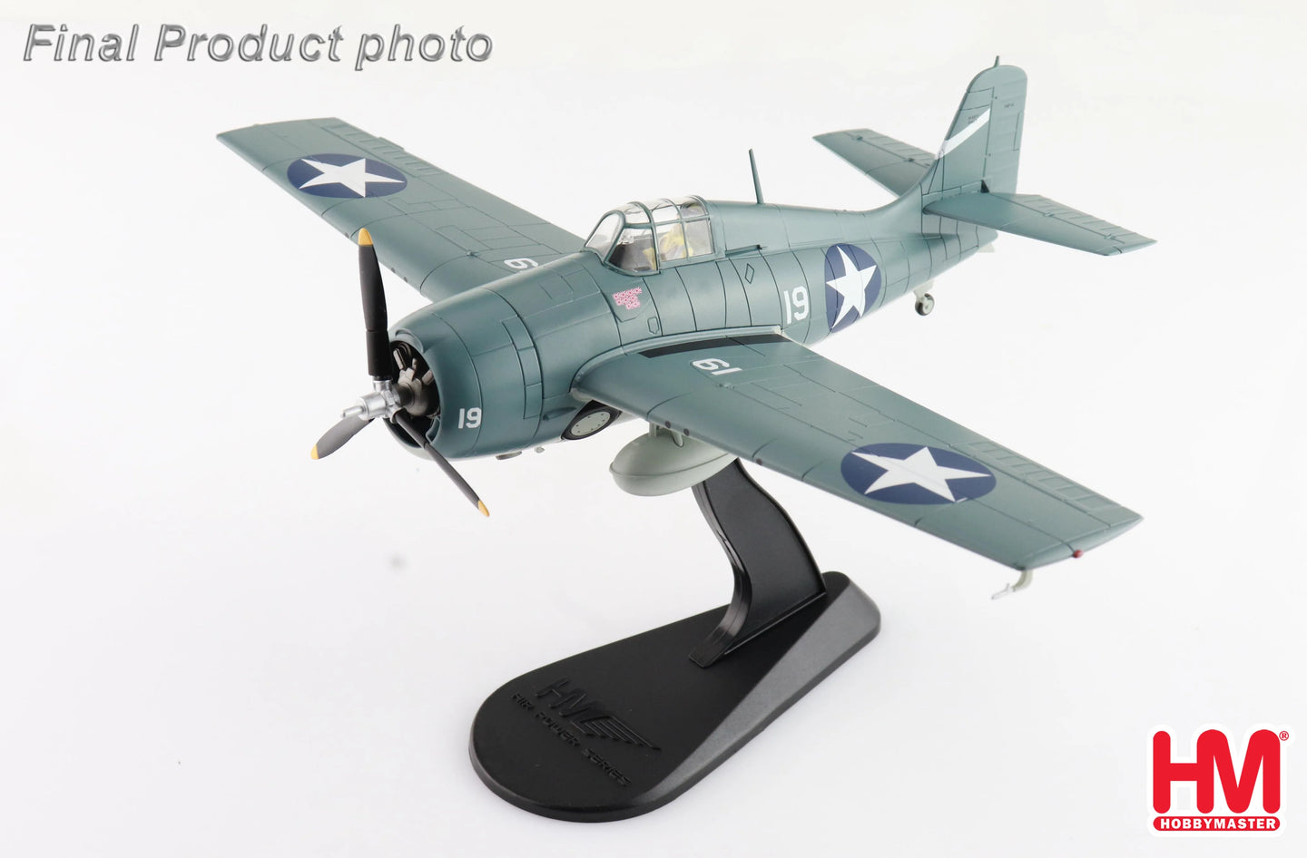 HOBBY MASTER F4F-4 "BATTLE OF SANTA CRUZ" WHITE 19 LT. SWEDE VEJTASA VF-10