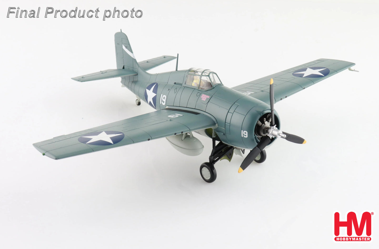 HOBBY MASTER F4F-4 "BATTLE OF SANTA CRUZ" WHITE 19 LT. SWEDE VEJTASA VF-10