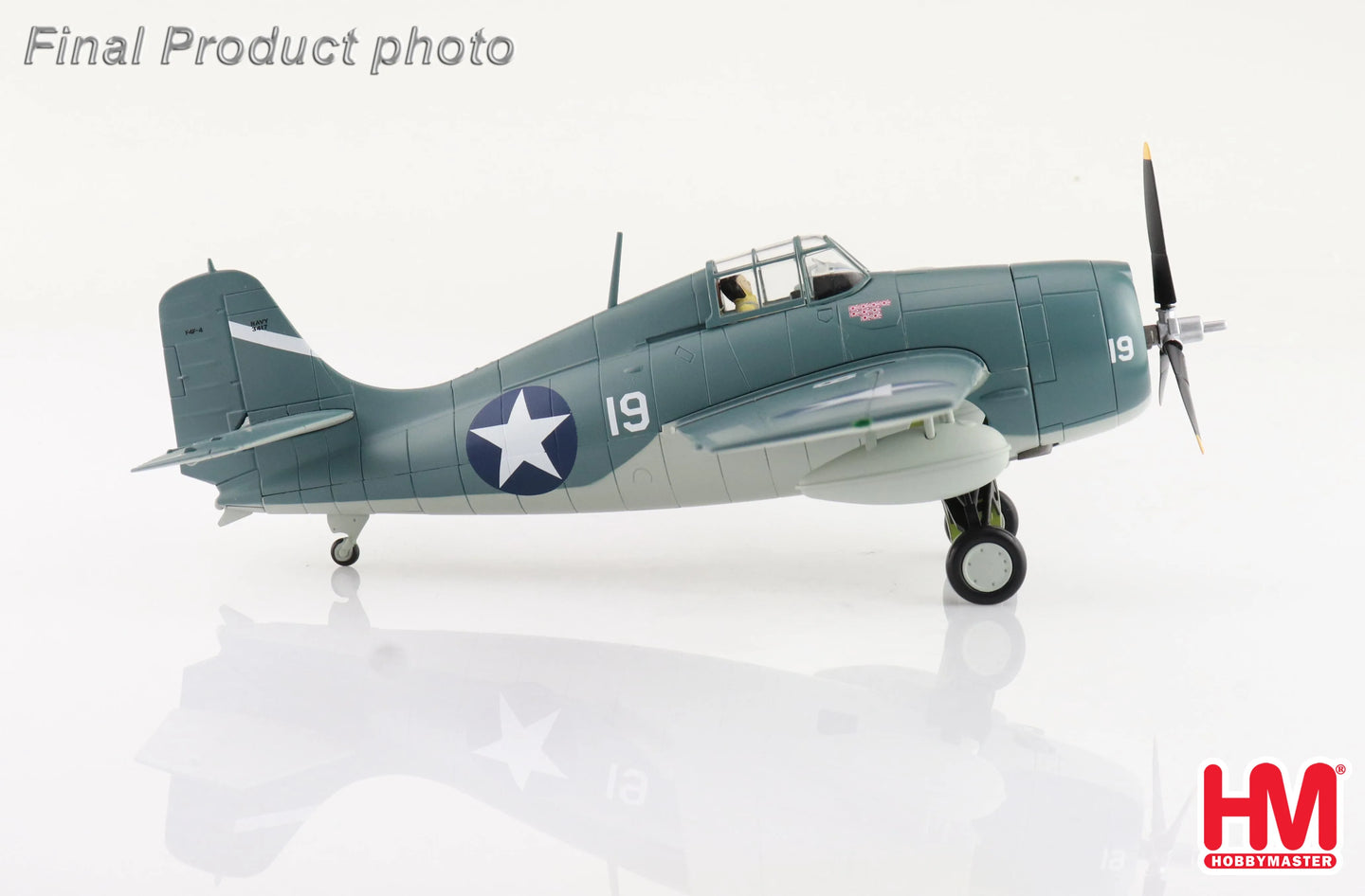 HOBBY MASTER F4F-4 "BATTLE OF SANTA CRUZ" WHITE 19 LT. SWEDE VEJTASA VF-10