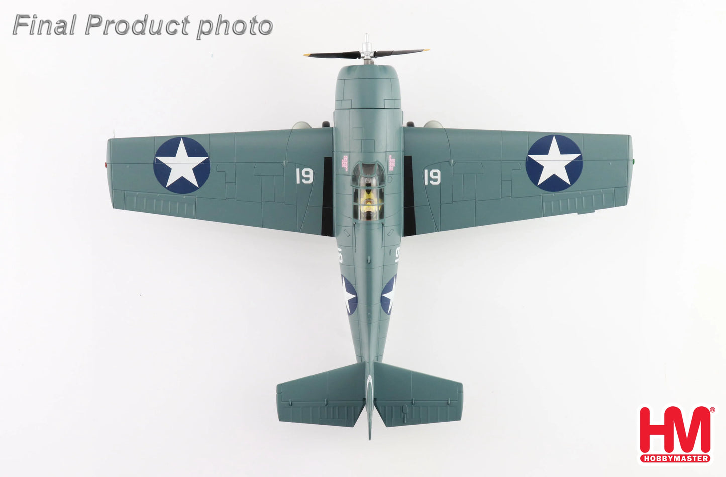 HOBBY MASTER F4F-4 "BATTLE OF SANTA CRUZ" WHITE 19 LT. SWEDE VEJTASA VF-10