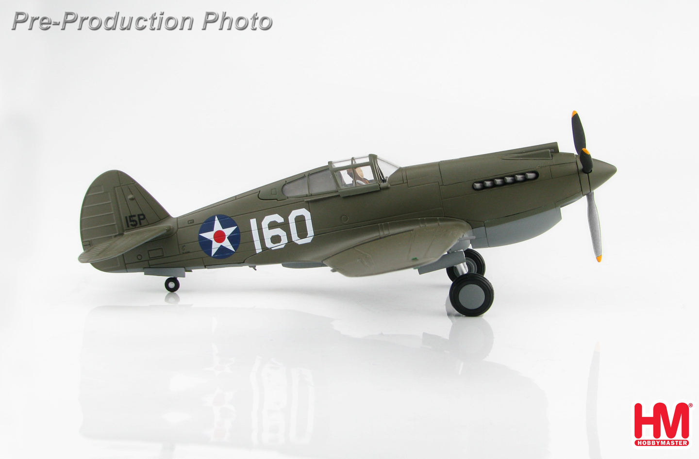HOBBY MASTER CURTISS P-40B WARHAWK USAAF 15TH PG 47TH PS WHITE 160 GEORGE WELCH WHEELER FIELD PEARL HARBOR HI DECEMBER 7TH 1941