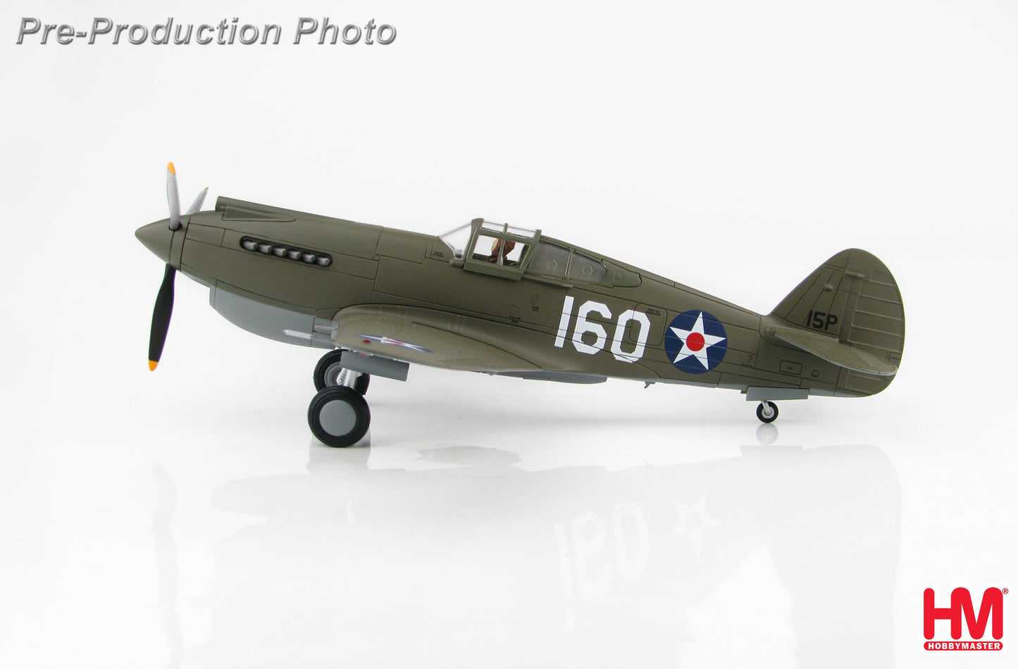 HOBBY MASTER CURTISS P-40B WARHAWK USAAF 15TH PG 47TH PS WHITE 160 GEORGE WELCH WHEELER FIELD PEARL HARBOR HI DECEMBER 7TH 1941