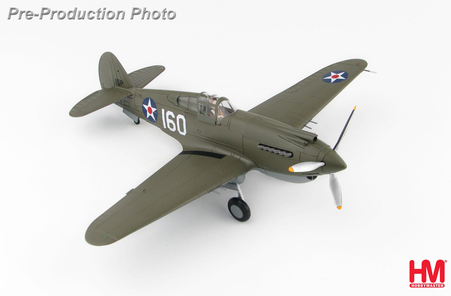 HOBBY MASTER CURTISS P-40B WARHAWK USAAF 15TH PG 47TH PS WHITE 160 GEORGE WELCH WHEELER FIELD PEARL HARBOR HI DECEMBER 7TH 1941