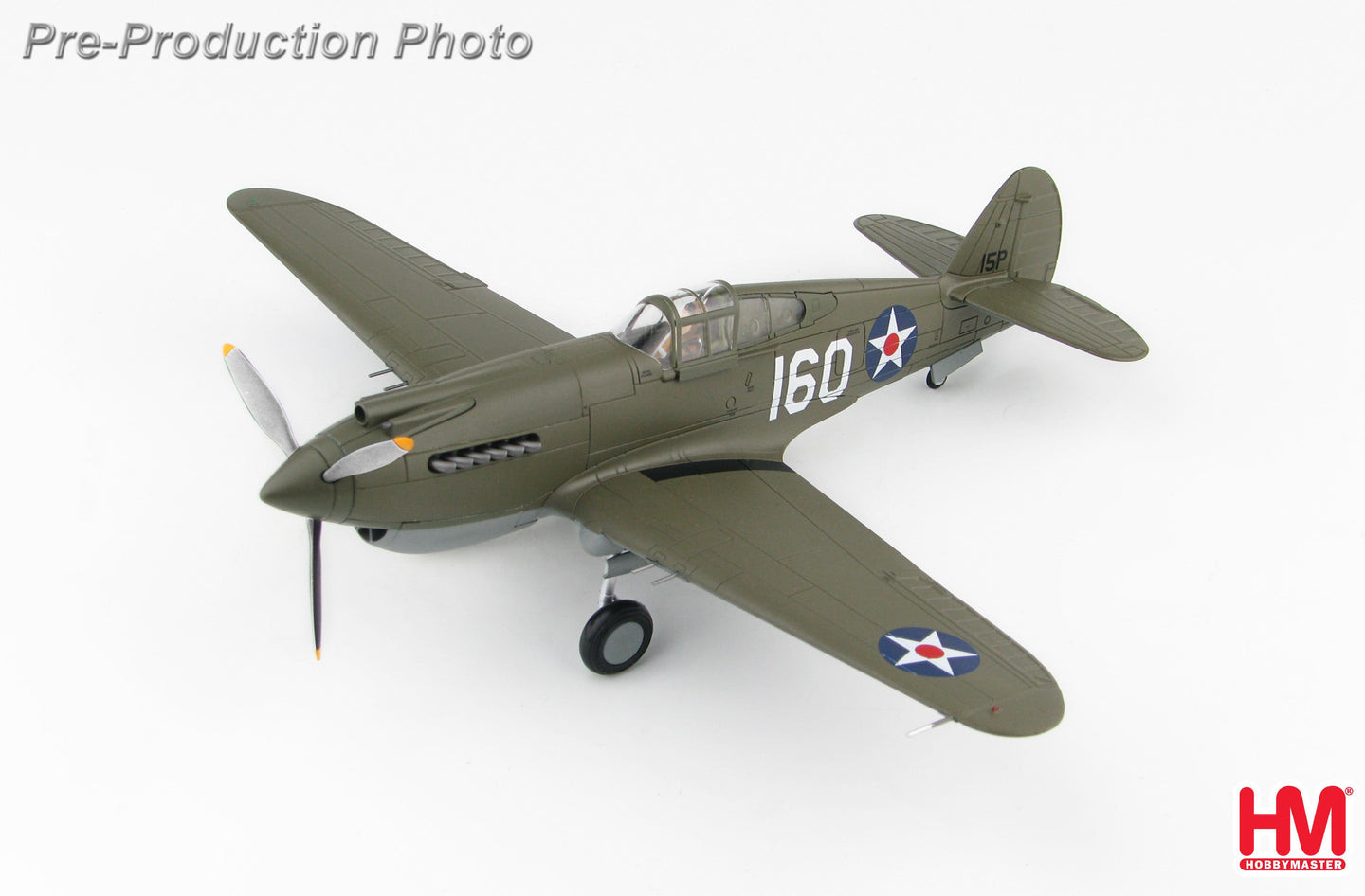 HOBBY MASTER CURTISS P-40B WARHAWK USAAF 15TH PG 47TH PS WHITE 160 GEORGE WELCH WHEELER FIELD PEARL HARBOR HI DECEMBER 7TH 1941