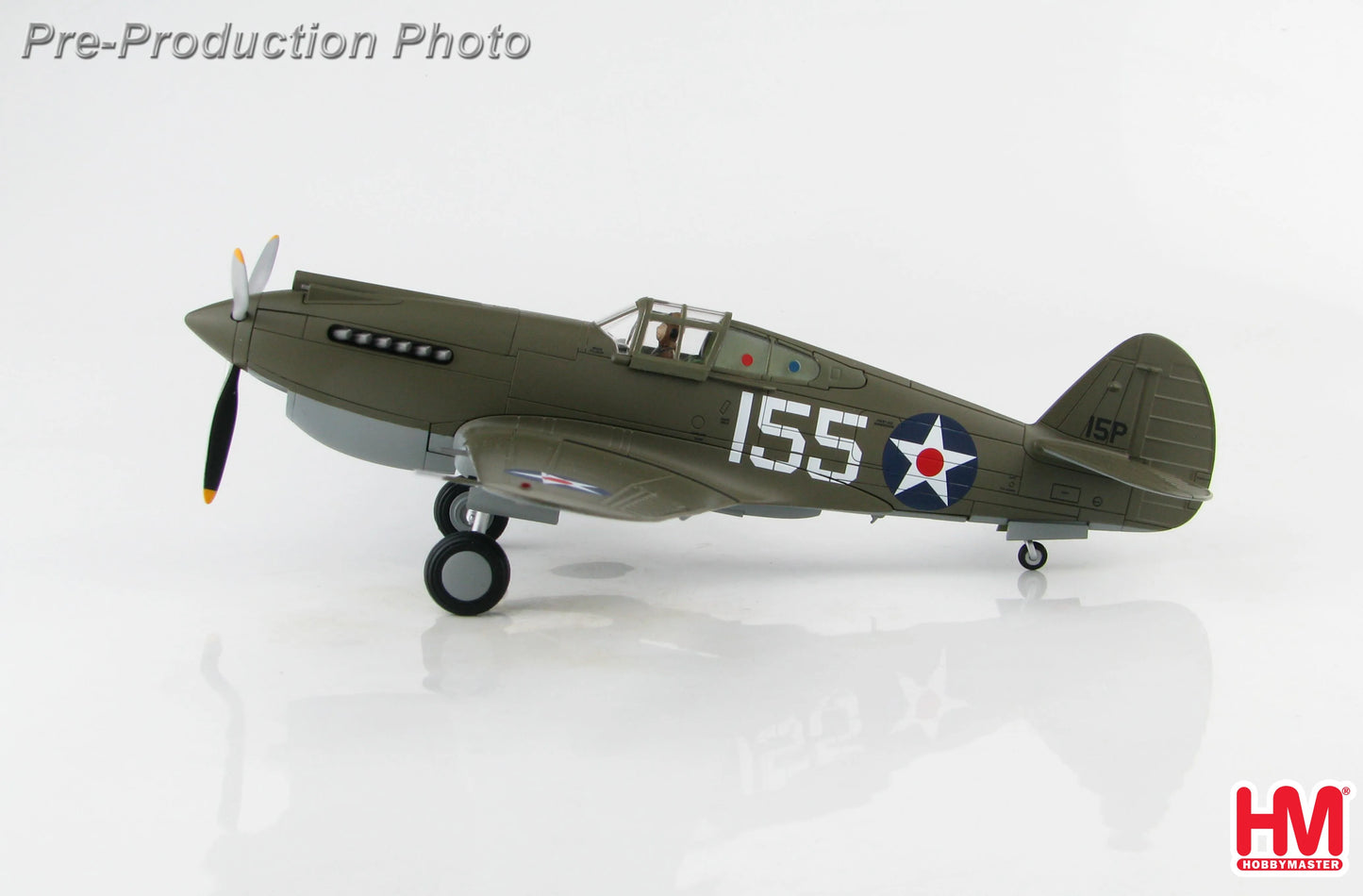 HOBBY MASTER P-40B WARHAWK WHITE 155 PEARL HARBOUR