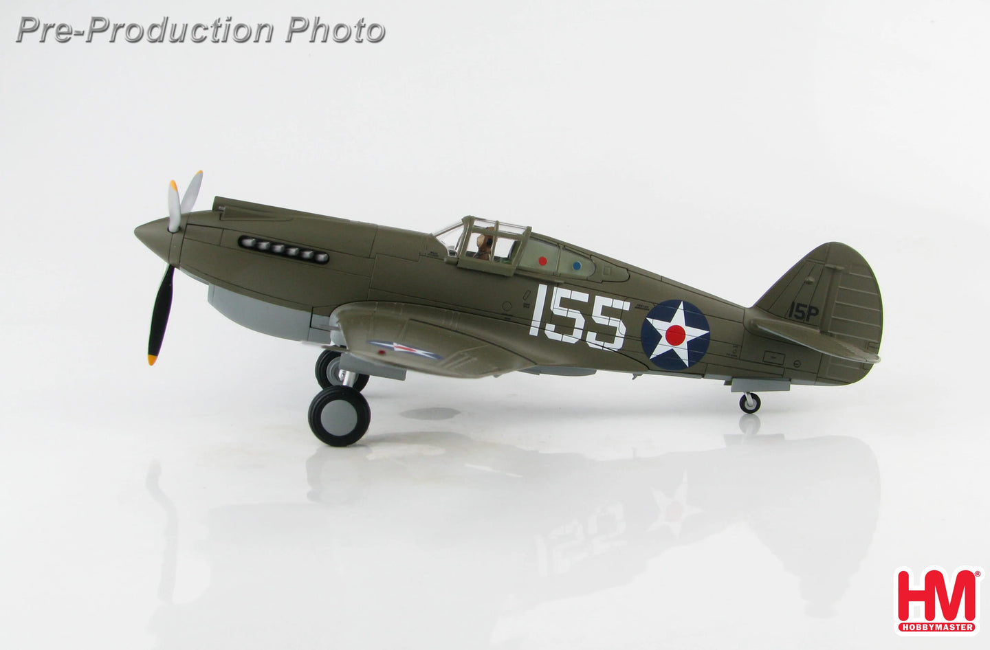 HOBBY MASTER P-40B WARHAWK WHITE 155 PEARL HARBOUR