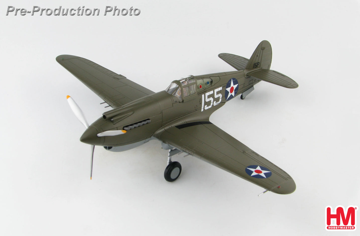 HOBBY MASTER P-40B WARHAWK WHITE 155 PEARL HARBOUR