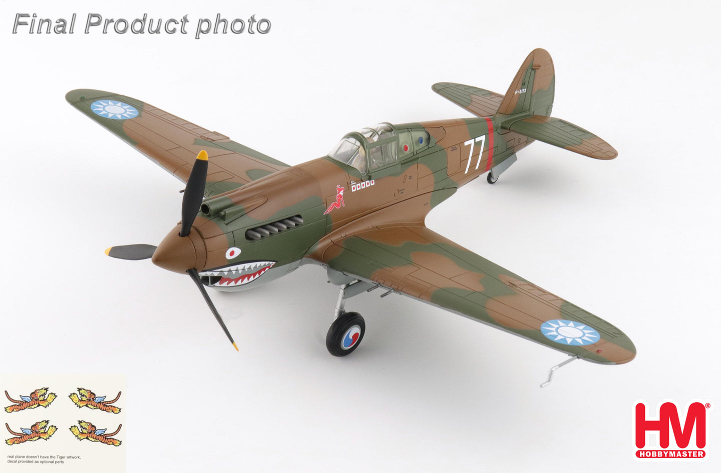 HOBBY MASTER HAWK 81-A2 AVG NO.77 FLOWN BY ROBERT SMITH 3RD PURSUIT SQN. NOV 1941