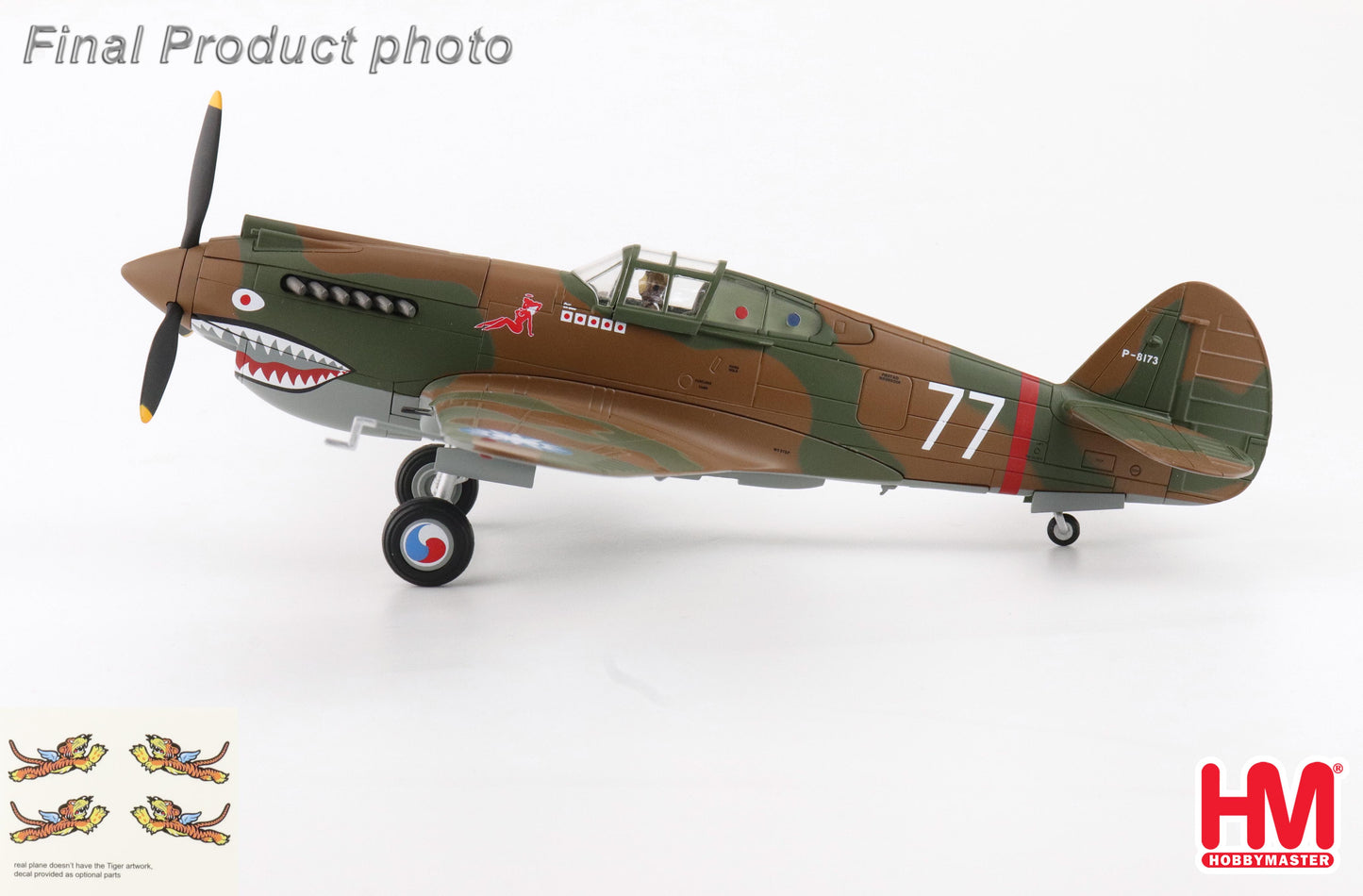 HOBBY MASTER HAWK 81-A2 AVG NO.77 FLOWN BY ROBERT SMITH 3RD PURSUIT SQN. NOV 1941