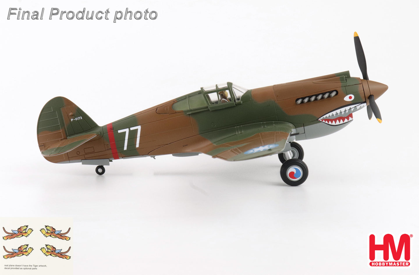 HOBBY MASTER HAWK 81-A2 AVG NO.77 FLOWN BY ROBERT SMITH 3RD PURSUIT SQN. NOV 1941