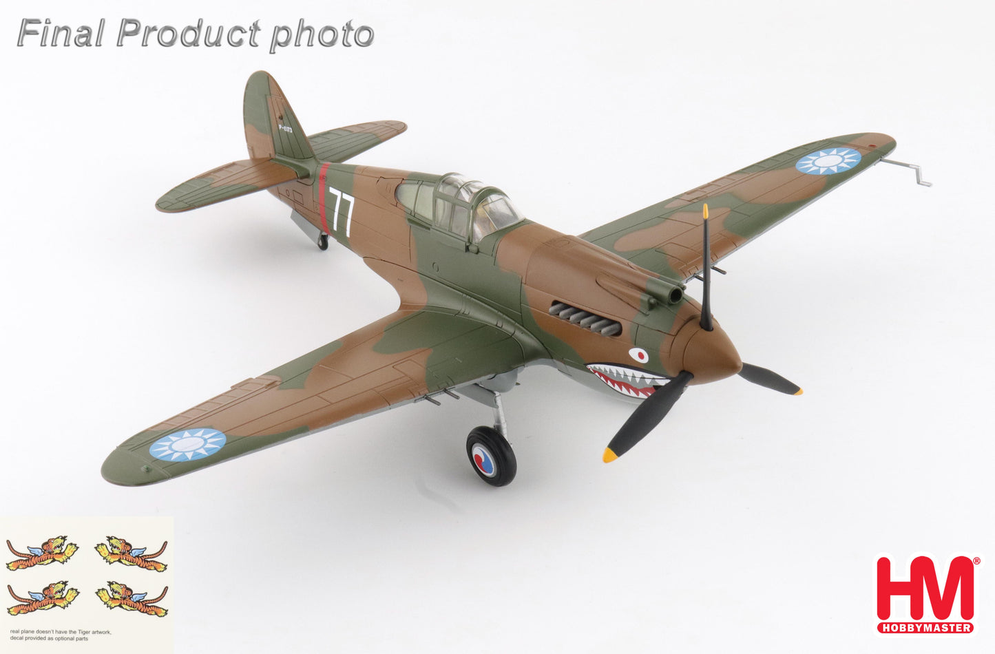 HOBBY MASTER HAWK 81-A2 AVG NO.77 FLOWN BY ROBERT SMITH 3RD PURSUIT SQN. NOV 1941