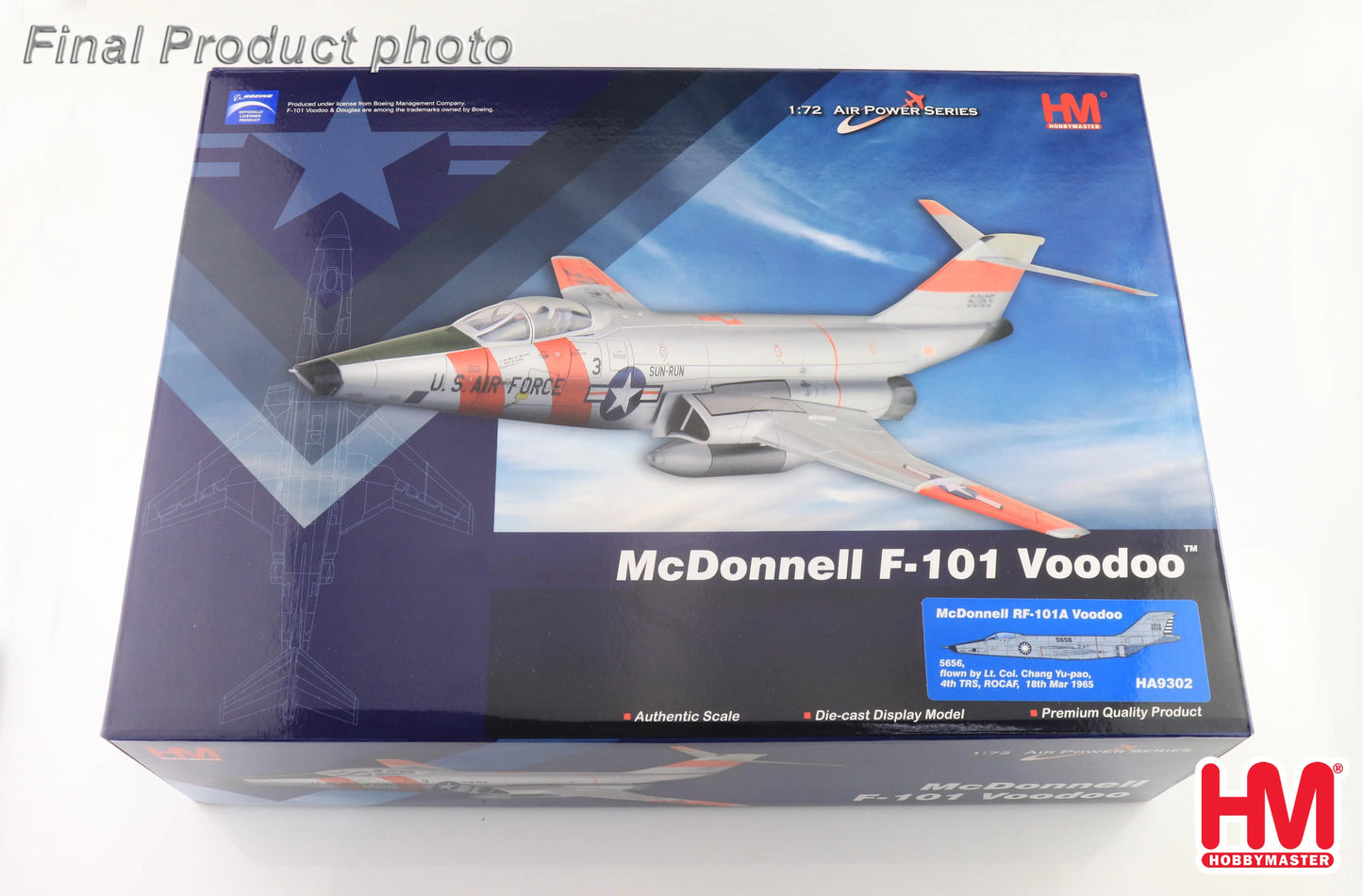 HOBBY MASTER RF-101A VOODOO 5656 LT. COL. CHANG YU-PAO 18TH MAR 1965