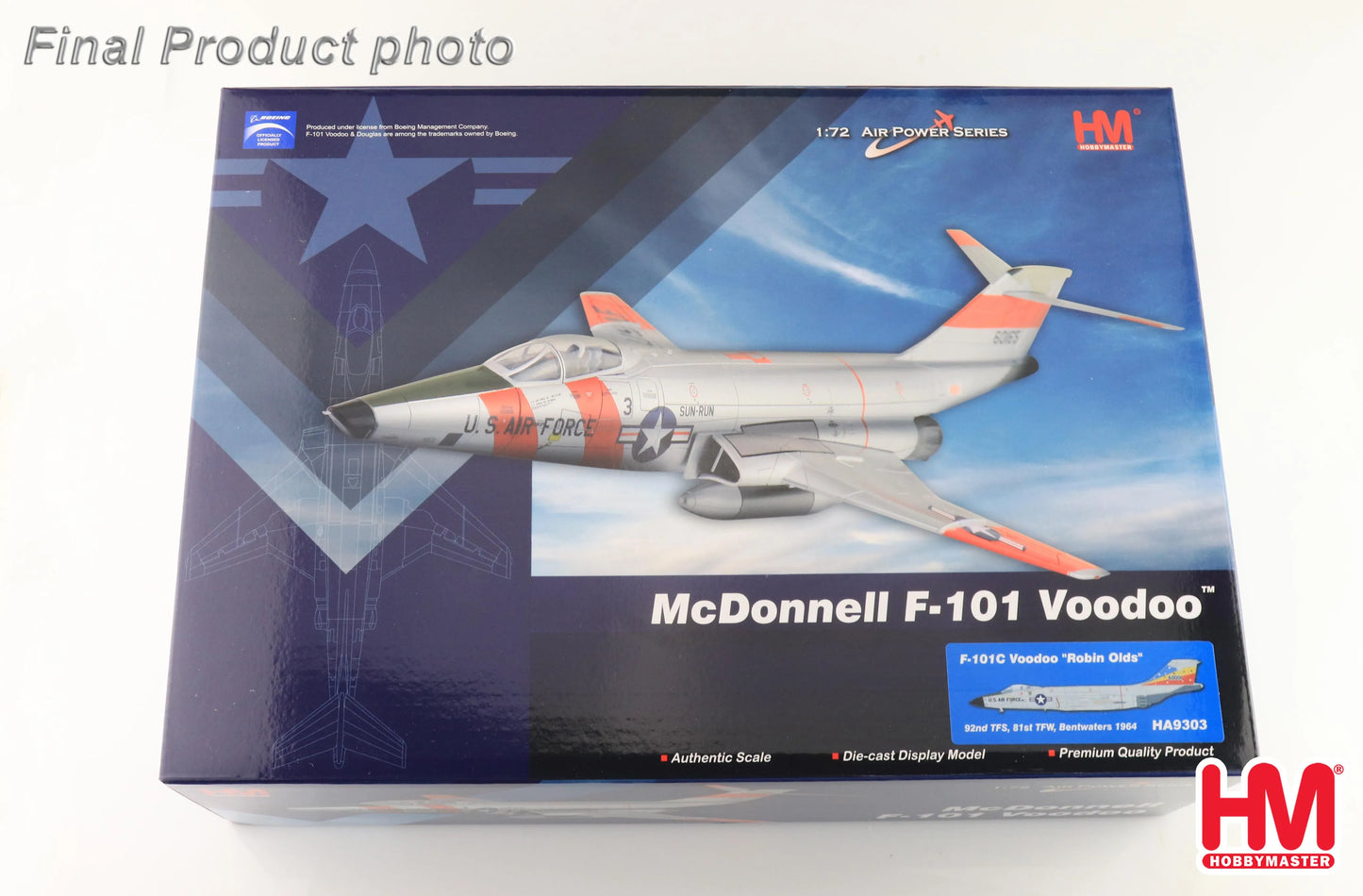 HOBBY MASTER F-101C VOODOO "ROBIN OLDS" 92ND TFS 81ST TFW