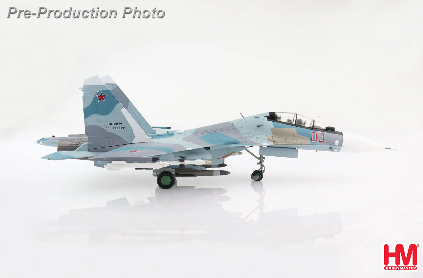 HOBBY MASTER SU-30SM FLANKER C RUSSIAN AIR FORCE RED 03 2015