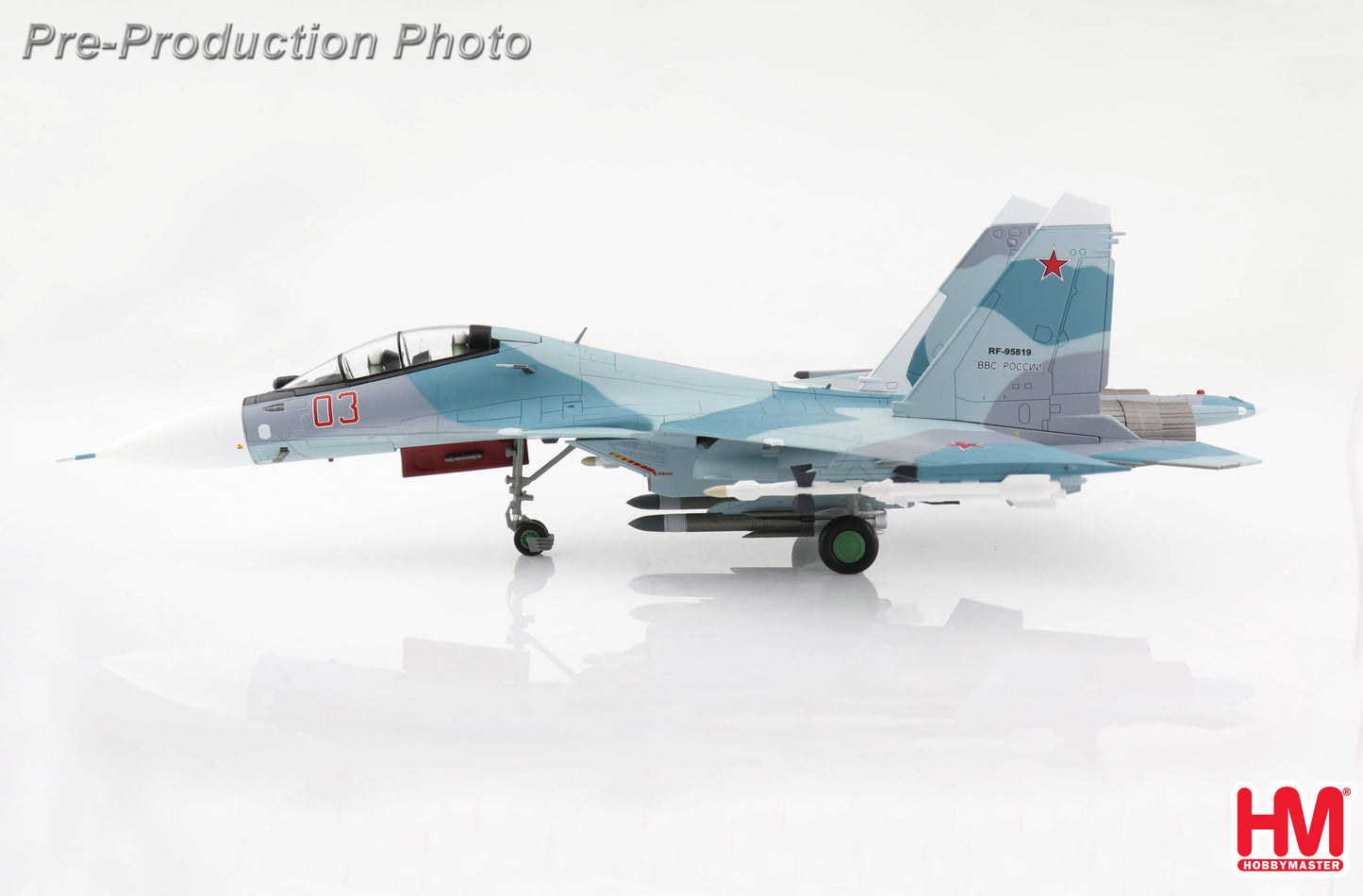 HOBBY MASTER SU-30SM FLANKER C RUSSIAN AIR FORCE RED 03 2015