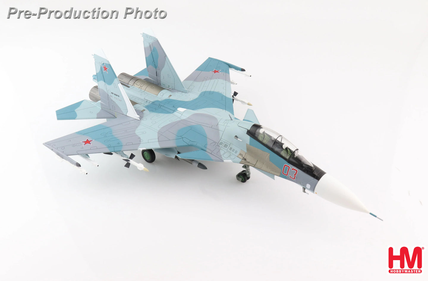 HOBBY MASTER SU-30SM FLANKER C RUSSIAN AIR FORCE RED 03 2015