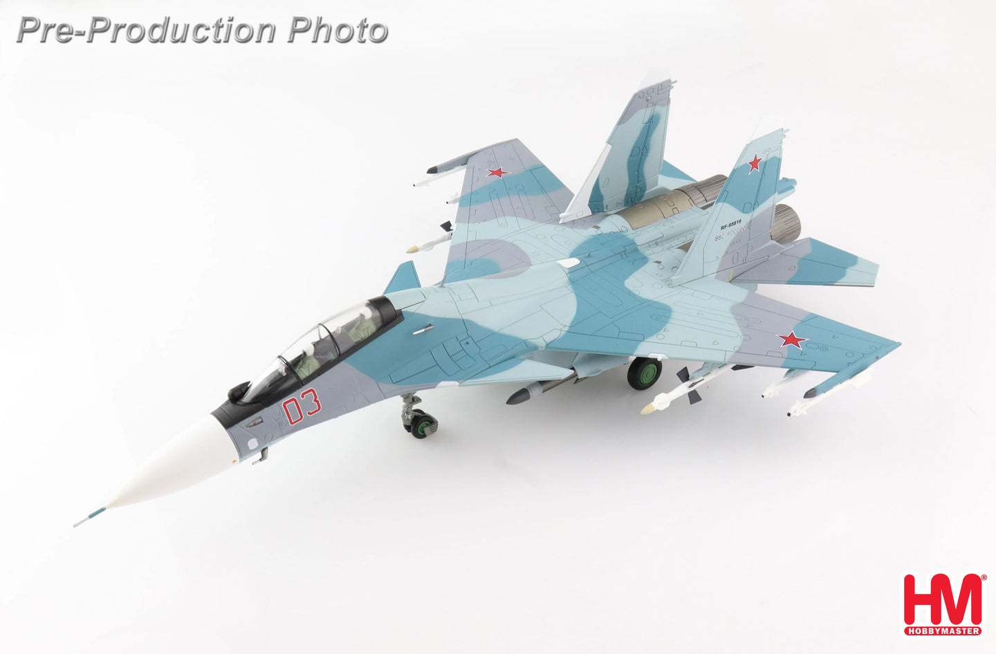 HOBBY MASTER SU-30SM FLANKER C RUSSIAN AIR FORCE RED 03 2015