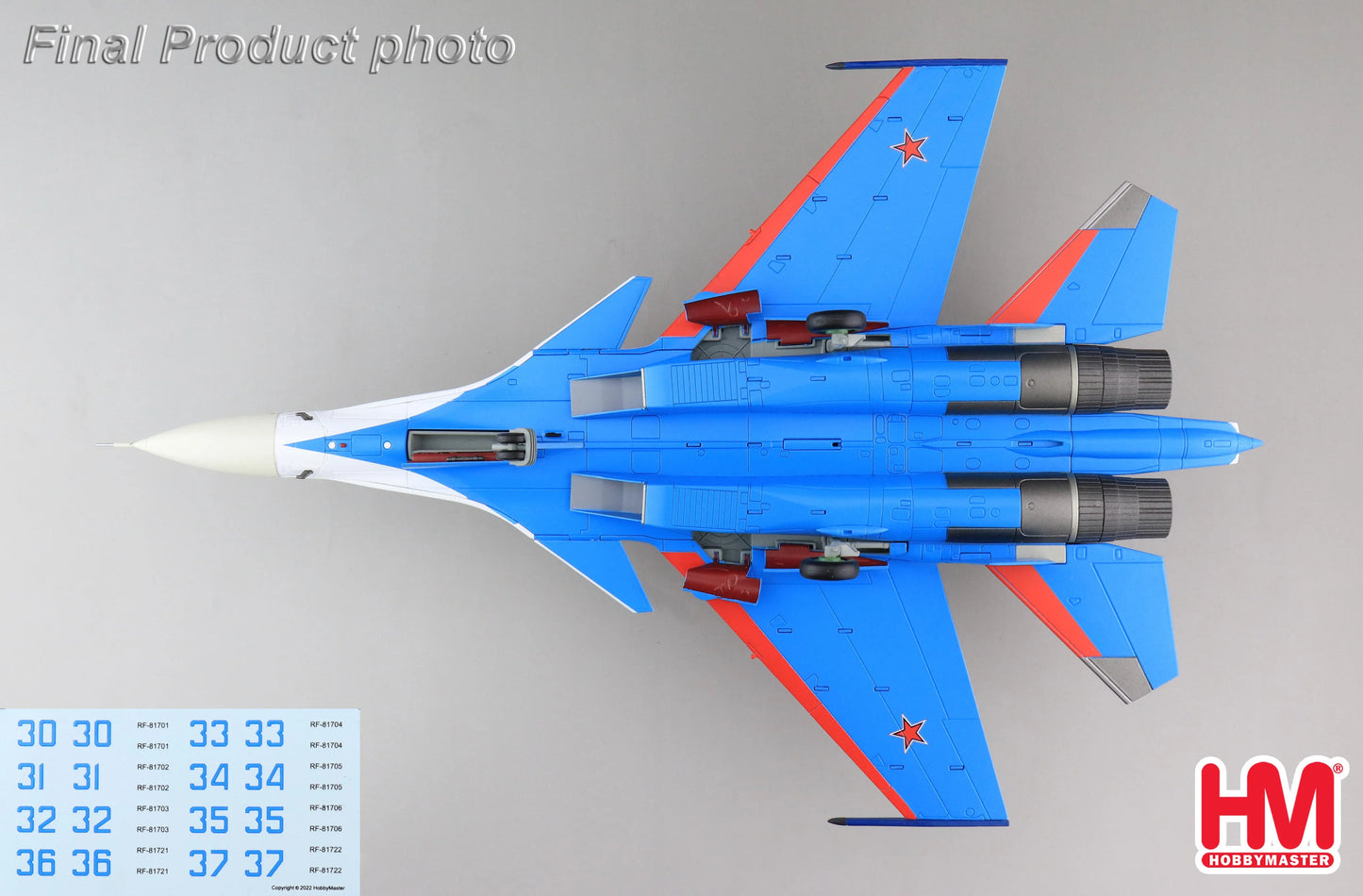 HOBBY MASTER SU-30SM RUSSIAN KNIGHTS 2019