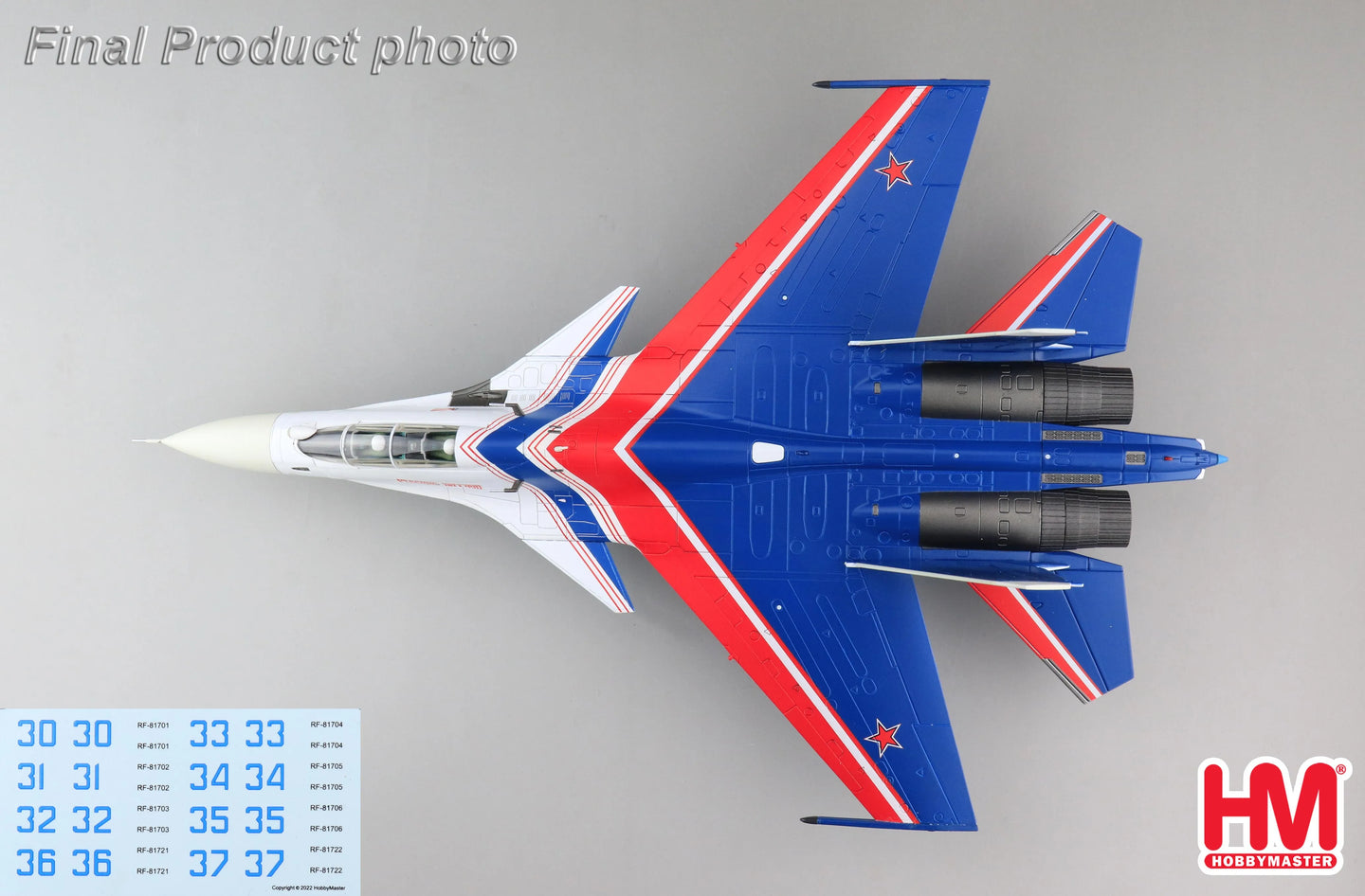 HOBBY MASTER SU-30SM RUSSIAN KNIGHTS 2019
