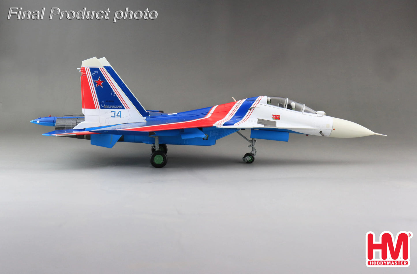 HOBBY MASTER SU-30SM RUSSIAN KNIGHTS BLUE 34,  2019