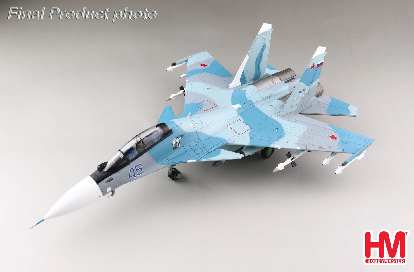 HOBBY MASTER SU-30SM FLANKER H BLUE 45 RUSSIAN AIR FORCE 2020