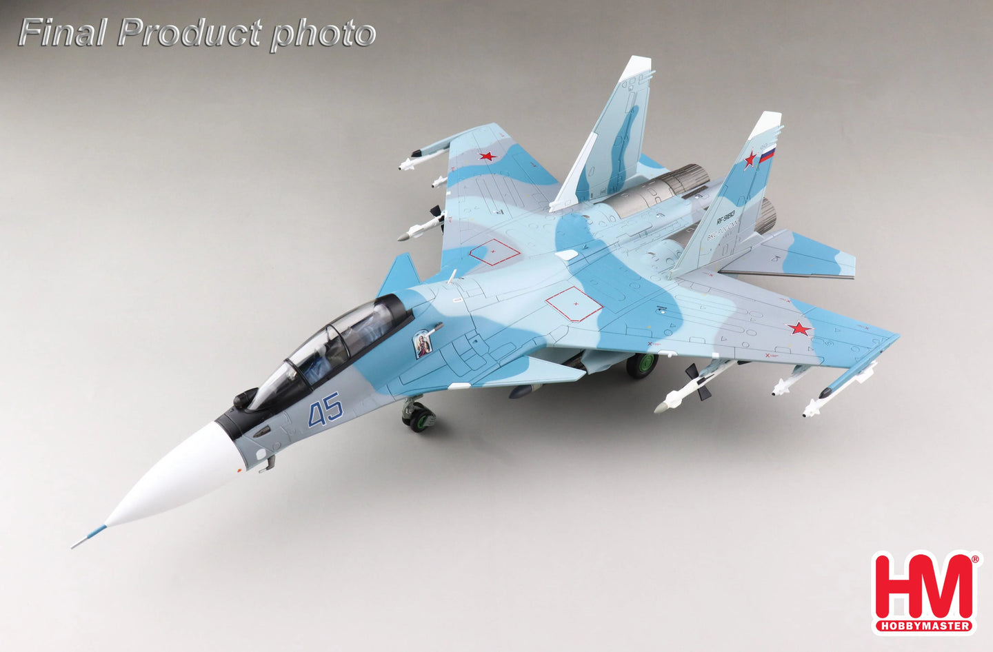 HOBBY MASTER SU-30SM FLANKER H BLUE 45 RUSSIAN AIR FORCE 2020